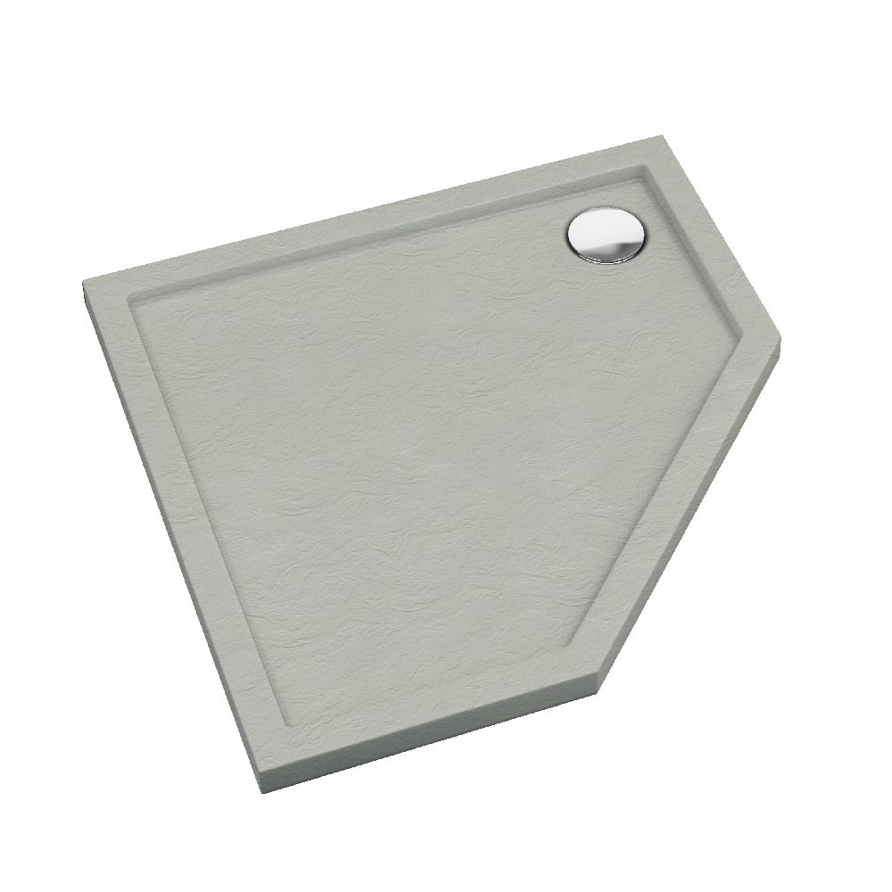 Schedline Sharper Cement Stone téglalap alakú zuhanytálca 90x90 cm cement 3S.S1PK-9090/CT/ST