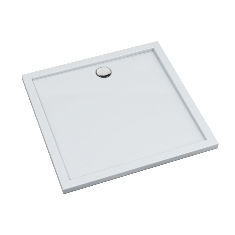 Schedline Sharper négyzet alakú zuhanytálca 100x100 cm fehér 3S.S2K-100100
