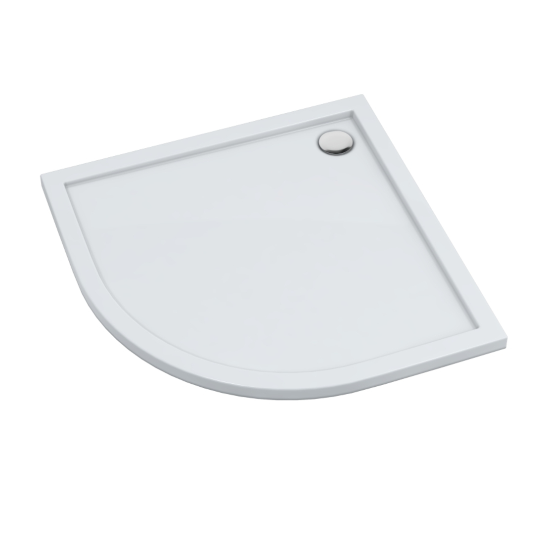 Schedline Sharper félkör alakú zuhanytálca 100x100 cm fehér 3S.S1O-100100