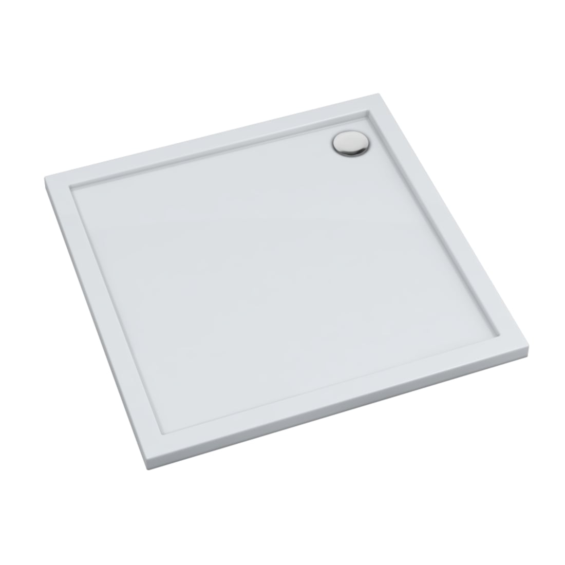 Schedline Sharper négyzet alakú zuhanytálca 75x75 cm fehér 3S.S1K-7575