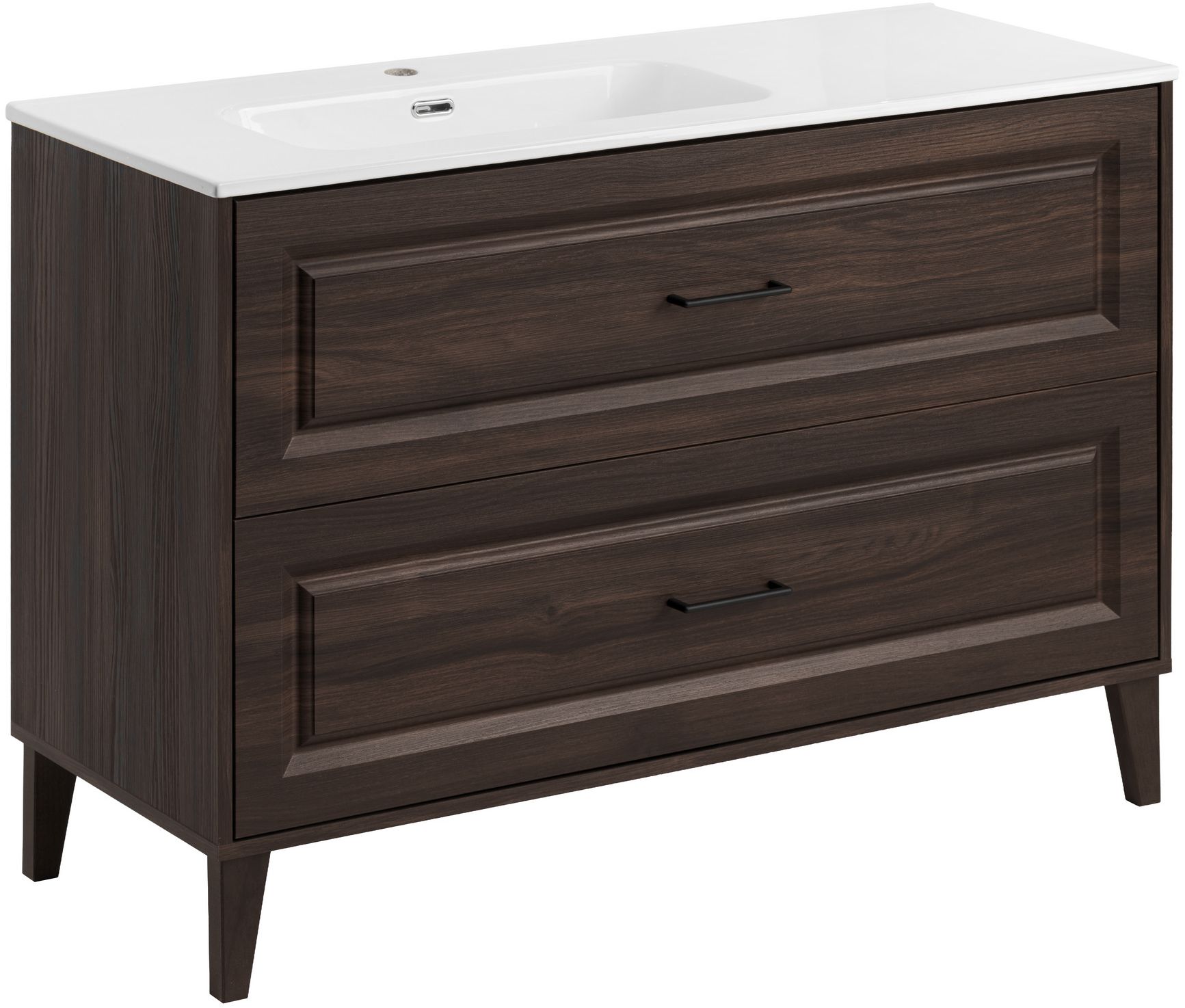 Készlet szekrény Comad Dorothy Ristretto DOROTHY RISTRETTO 82-120-46-2S, mosdótál Comad Go 2 GO 2 120CM L DP ( E-8095-120L )