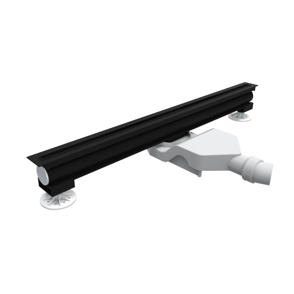 Schedline Thin Flow lineáris lefolyófedél 60 cm fekete SOLBV1-60012C
