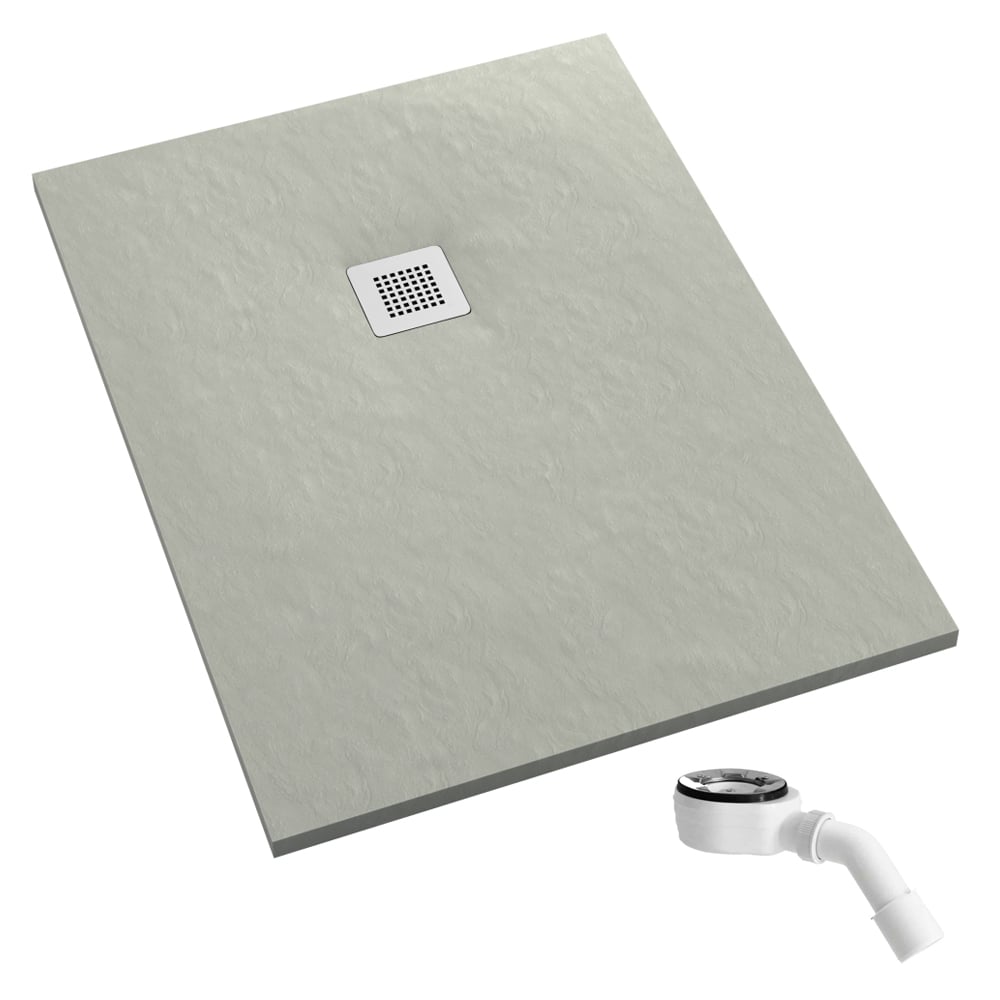 Schedpol Kalait Cement Stone téglalap alakú zuhanytálca 130x100 cm cement 3.3126/CT/ST-M2