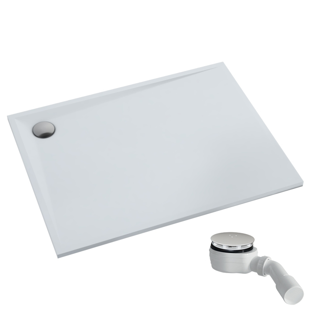 Schedpol Etrusco téglalap alakú zuhanytálca 110x70 cm fehér 3.473