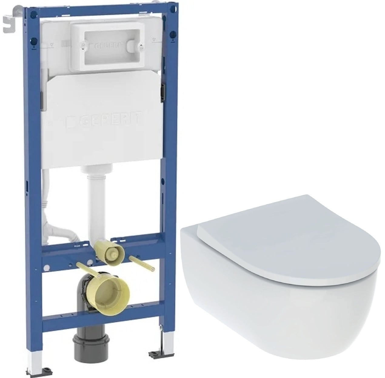 Készlet WC csésze Geberit iCon 503.233.00.1, beépíthető keret Geberit Duofix 111.170.00.2