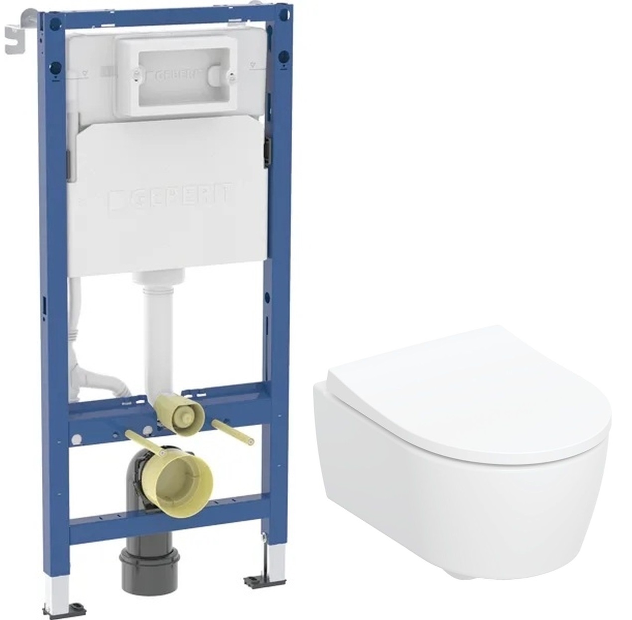 Készlet WC csésze Geberit iCon 503.232.00.1, beépíthető keret Geberit Duofix 111.170.00.2