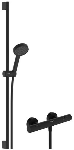Hansgrohe Activera Select S zuhany készlet fal termosztáttal fekete 28086670
