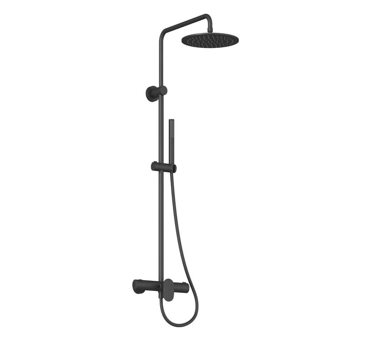 Ravak Spring zuhany készlet fal trópusi zuhany opcióval fekete X070559
