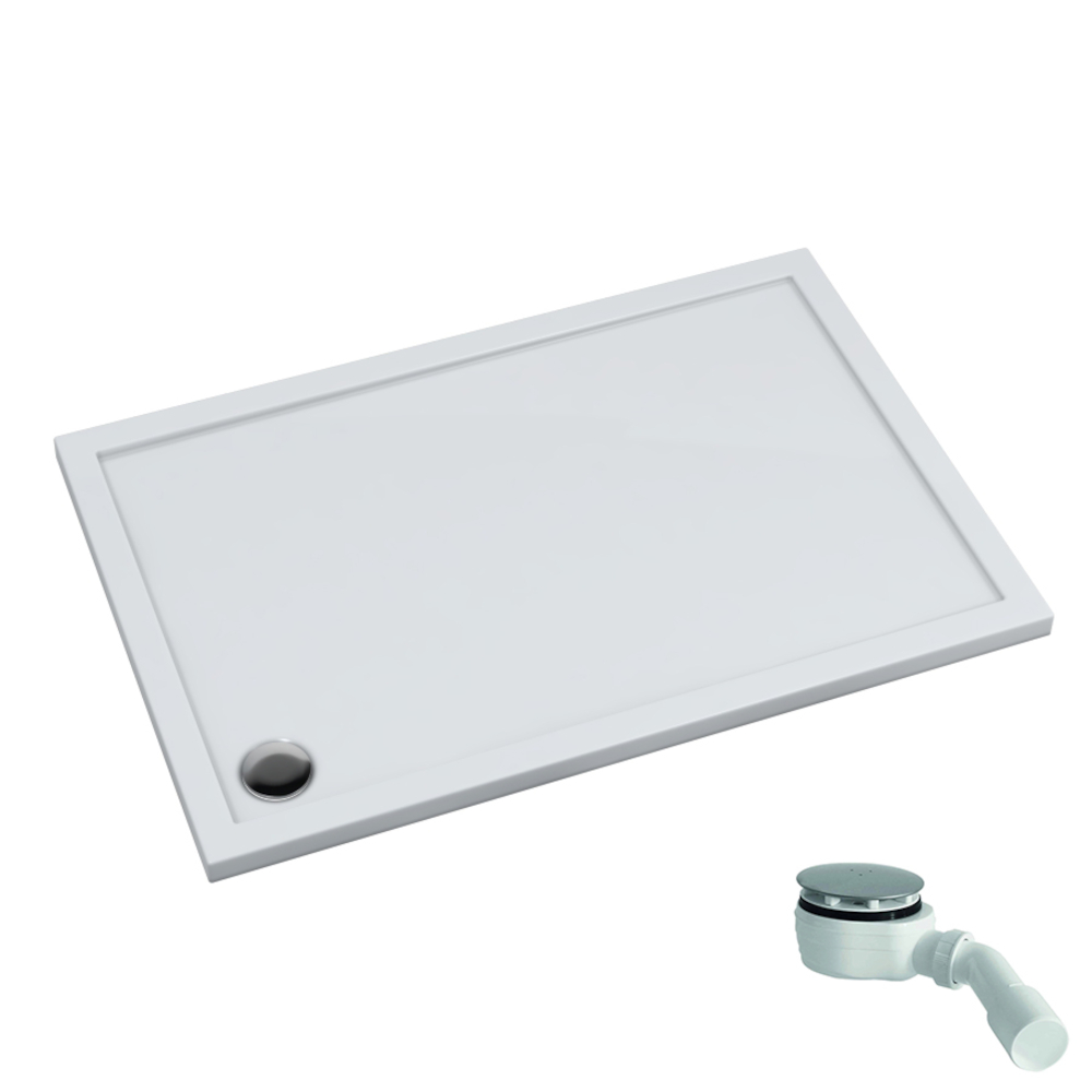 Schedpol Caspar New téglalap alakú zuhanytálca 100x90 cm fehér 3.2345
