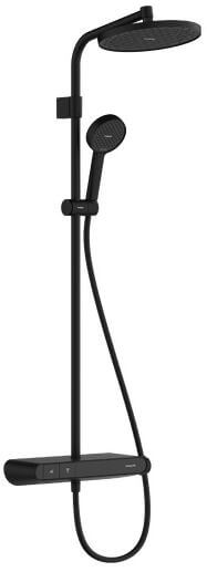 Hansgrohe Activera S zuhany készlet fal termosztáttal trópusi zuhany opcióval fekete 28638670