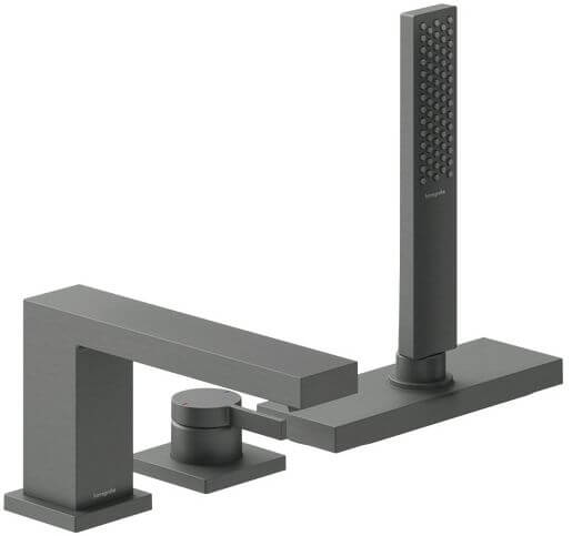 Hansgrohe Tecturis E kád és zuhany csaptelep fürdőkád fölé fekete 73443340