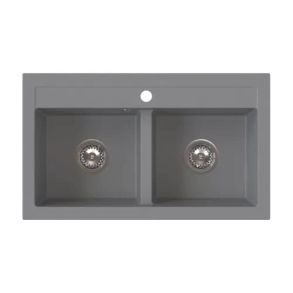 Ferro Stampo gránit mosogató 75x45 cm szürke/grafit/onix DRGS2/45/75GA