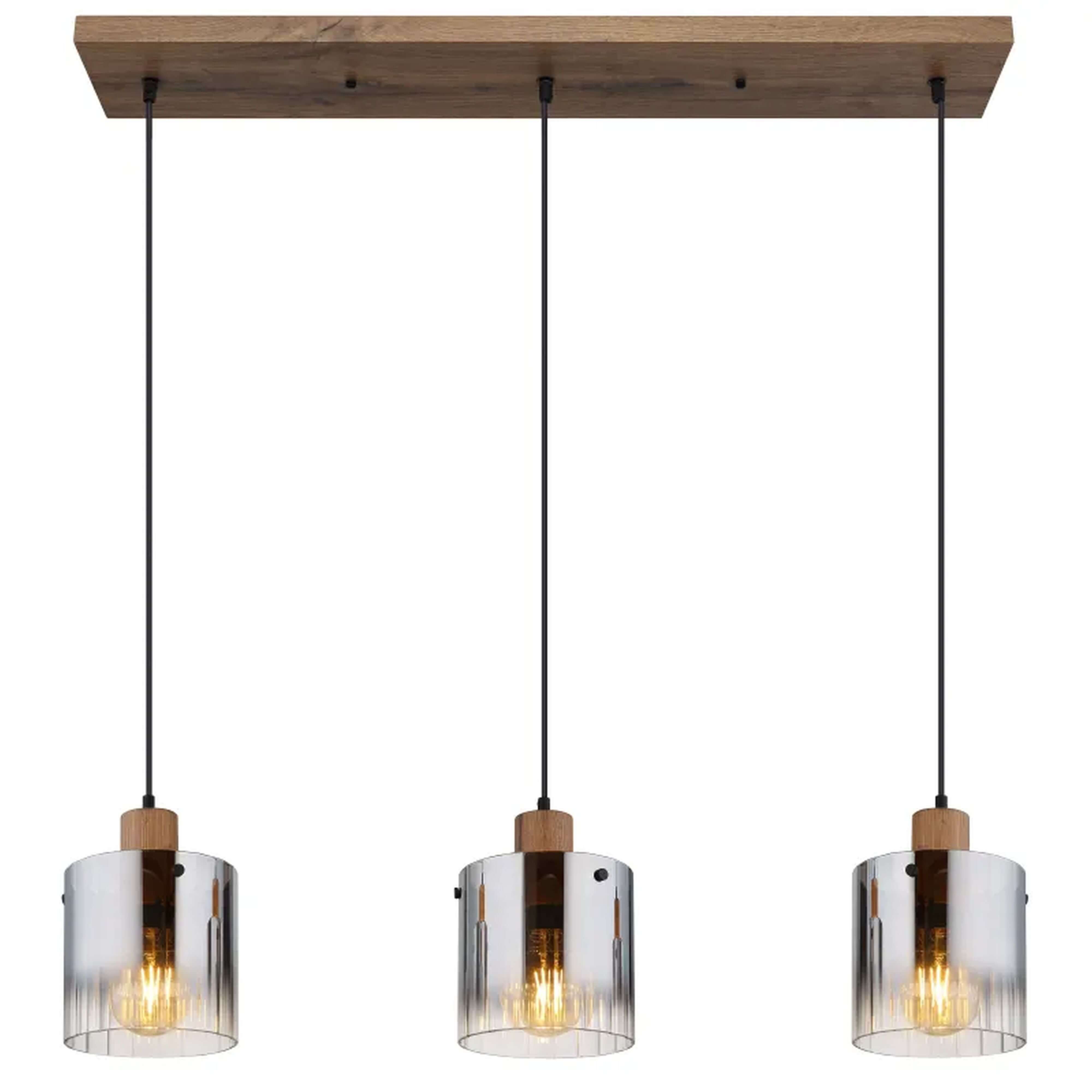 Globo Lighting Underwood függőlámpa 3x40 W füst színű -fa 15915-3H