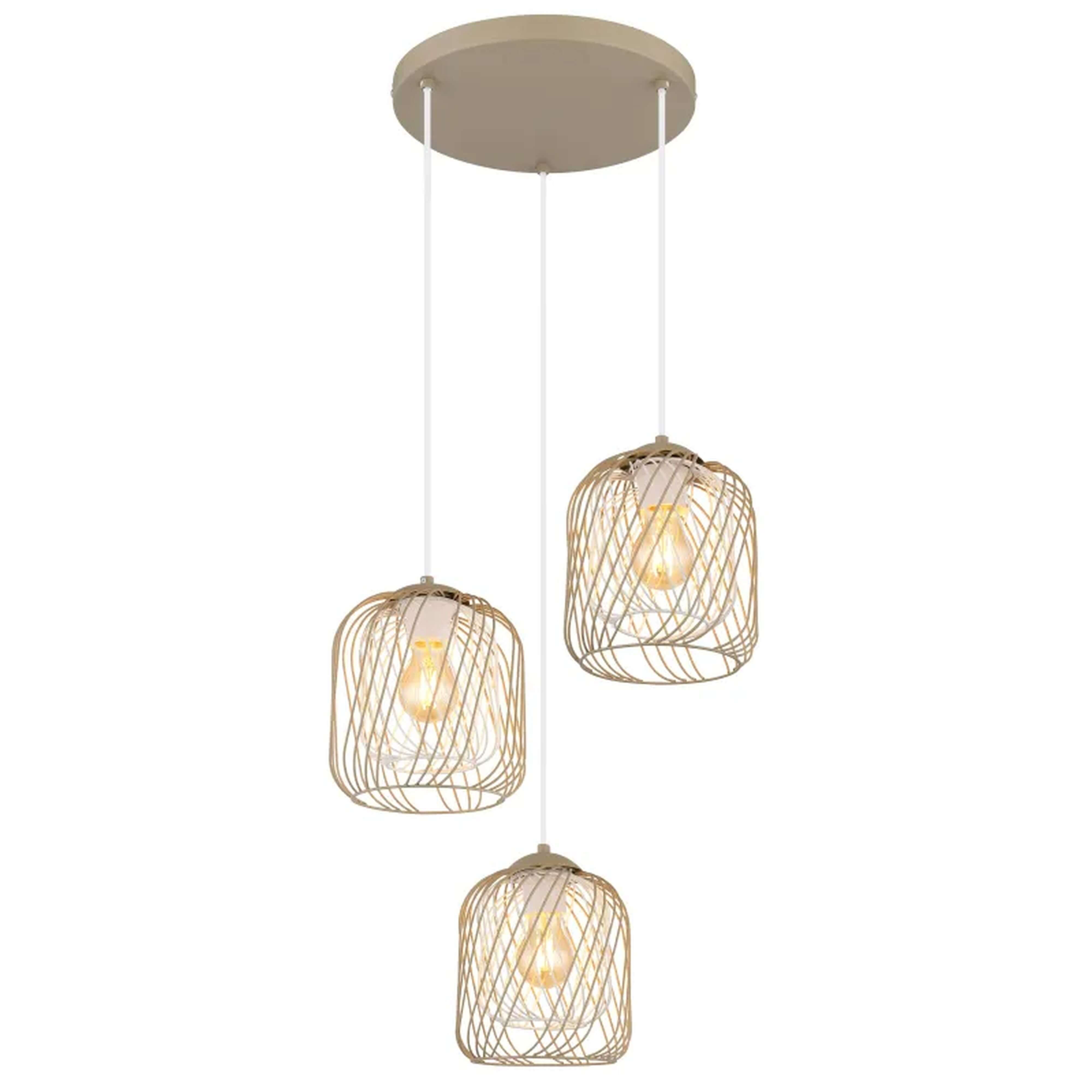 Globo Lighting Dichti függőlámpa 3x40 W homok 15965-3HR