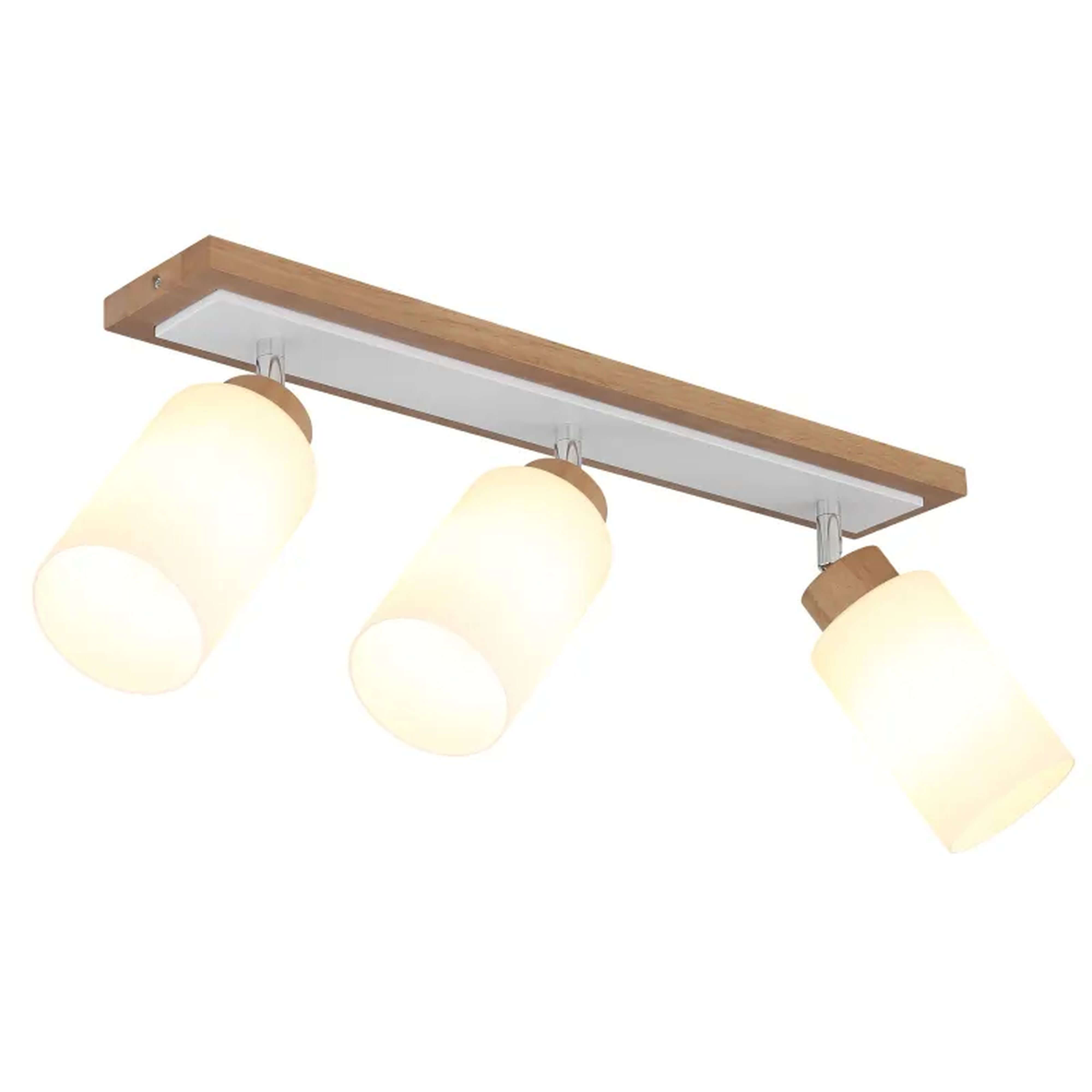 Globo Lighting Rowena mennyezeti lámpa 3x60 W fehér-fa 15977-3