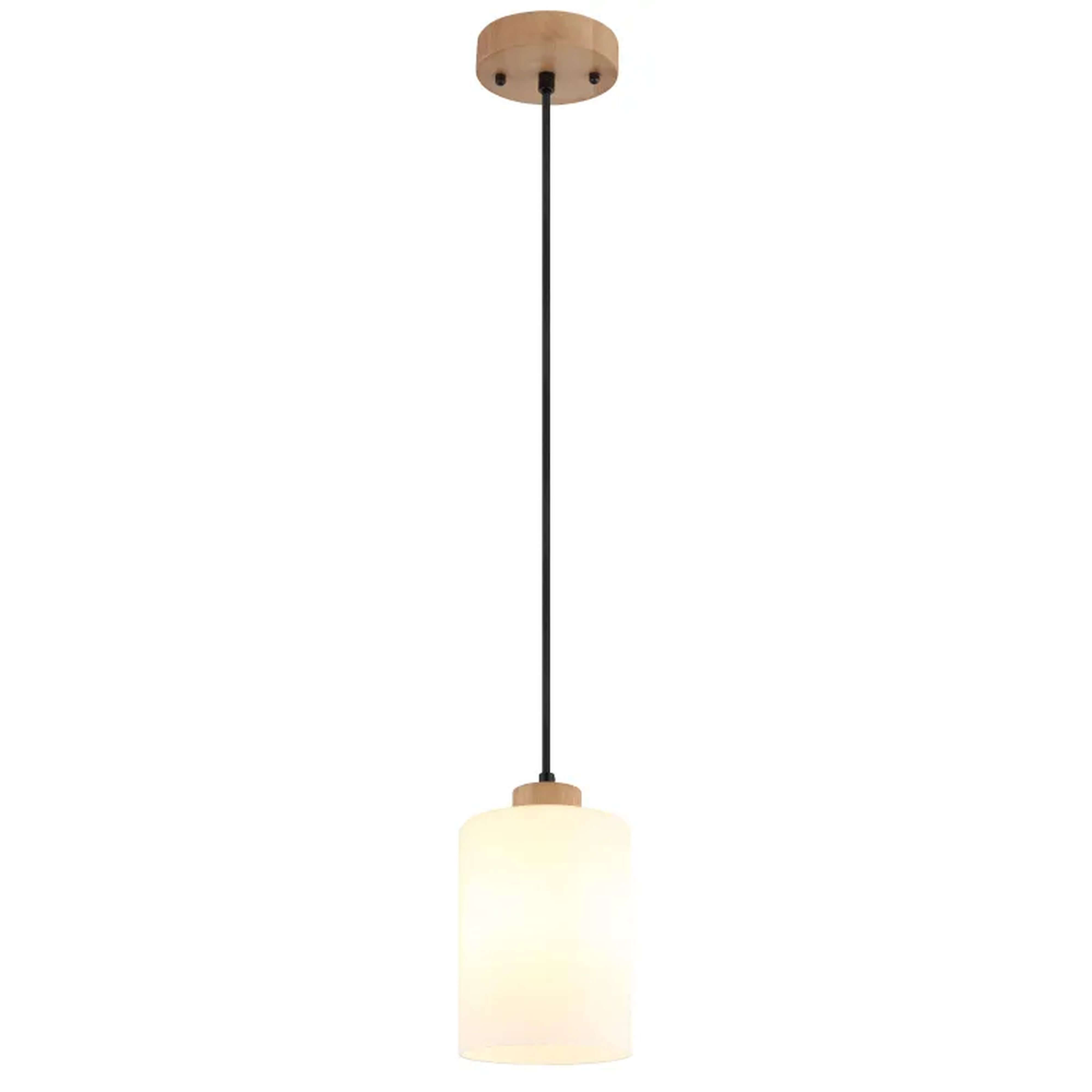 Globo Lighting Rowena függőlámpa 1x60 W fehér-barna 15977H