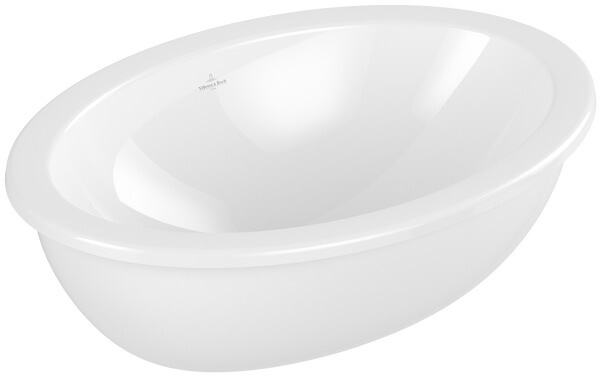 Villeroy & Boch Loop & Friends mosdótál 56x38 cm ovális alulról beépíthető fehér fényes 4A550101