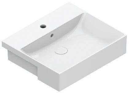 Catalano Zero mosdótál 55x47 cm négyszögletes süllyesztett fehér fényes 0126551001