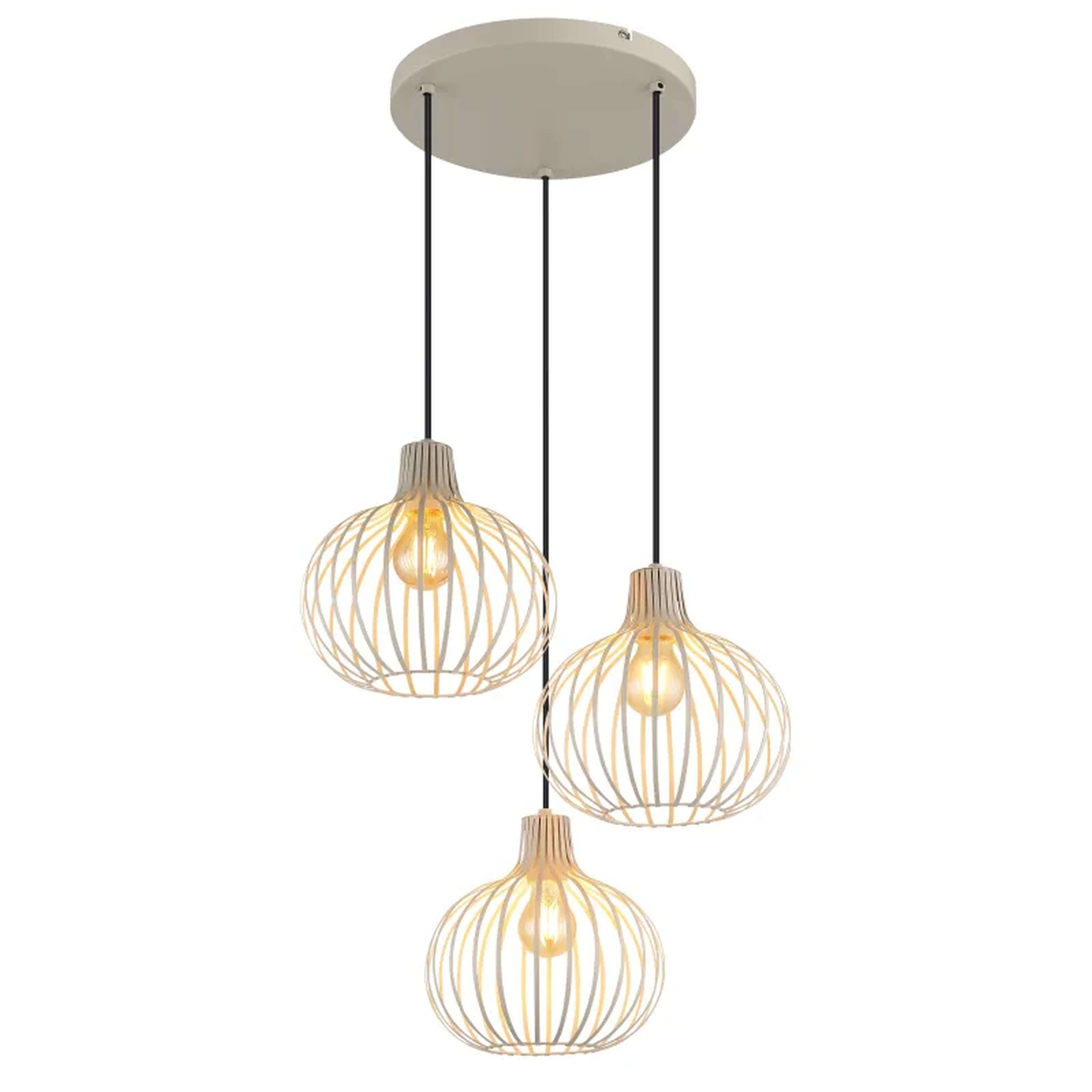 Globo Lighting Mateo függőlámpa 3x40 W krém 33379319