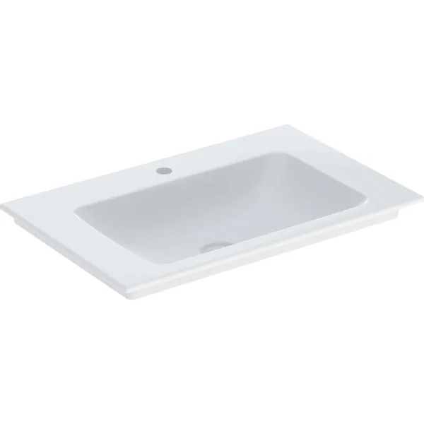 Geberit One mosdótál 74x48 cm négyszögletes beépíthető fehér fényes 505.010.01.2