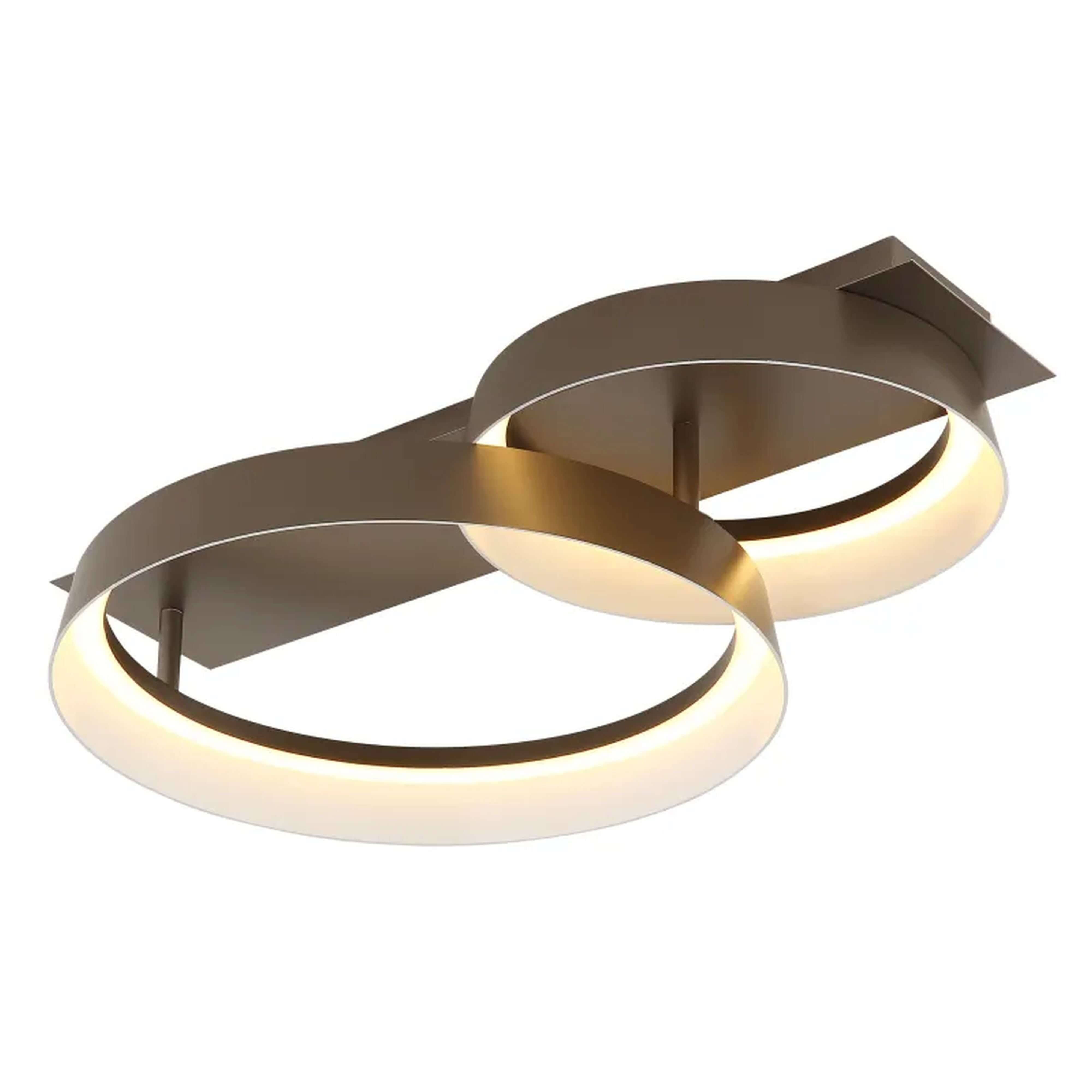 Globo Lighting Syrakus mennyezeti lámpa 2x24 W barna 48048D1