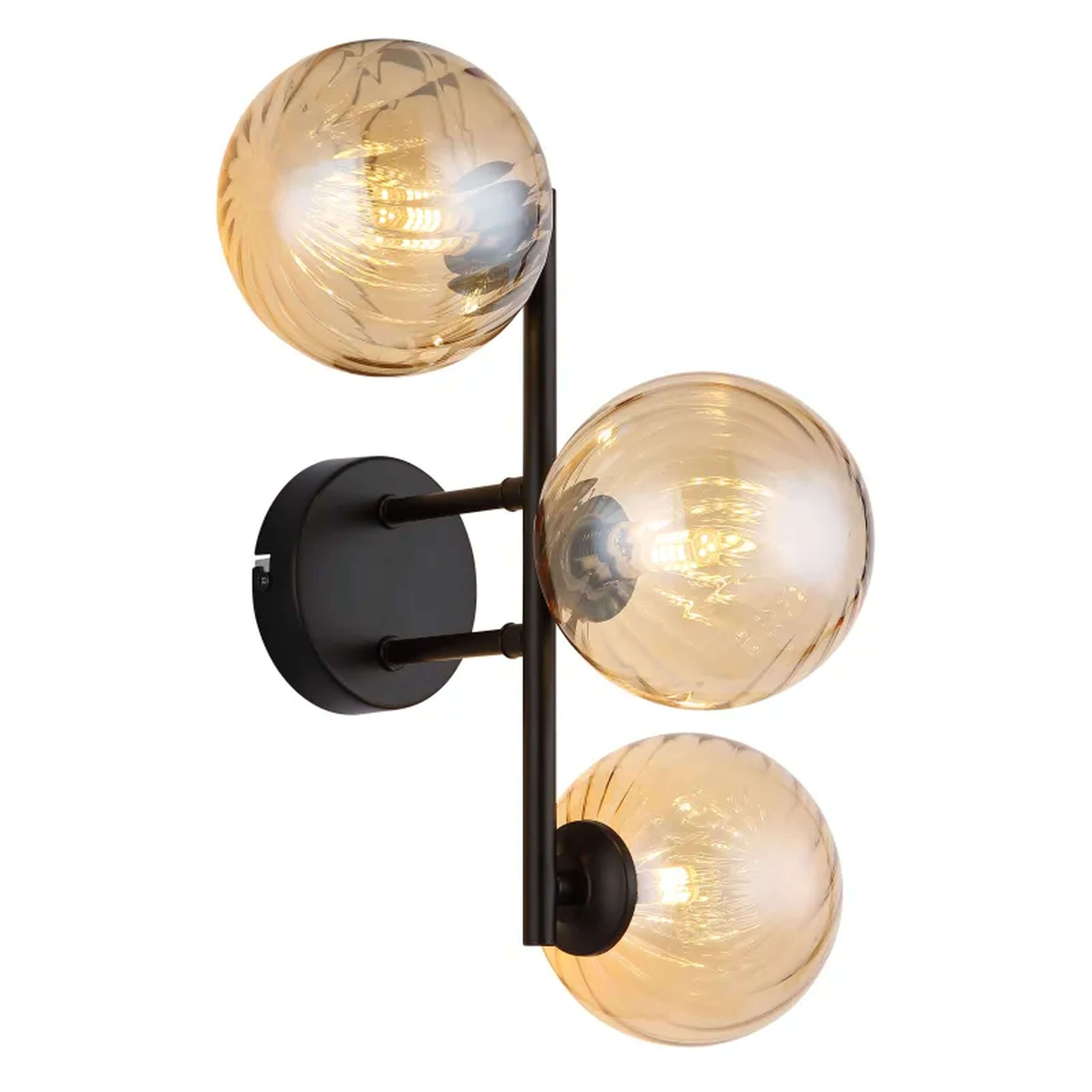 Globo Lighting Conor fali lámpa 3x4 W fekete-borostyán 56146W