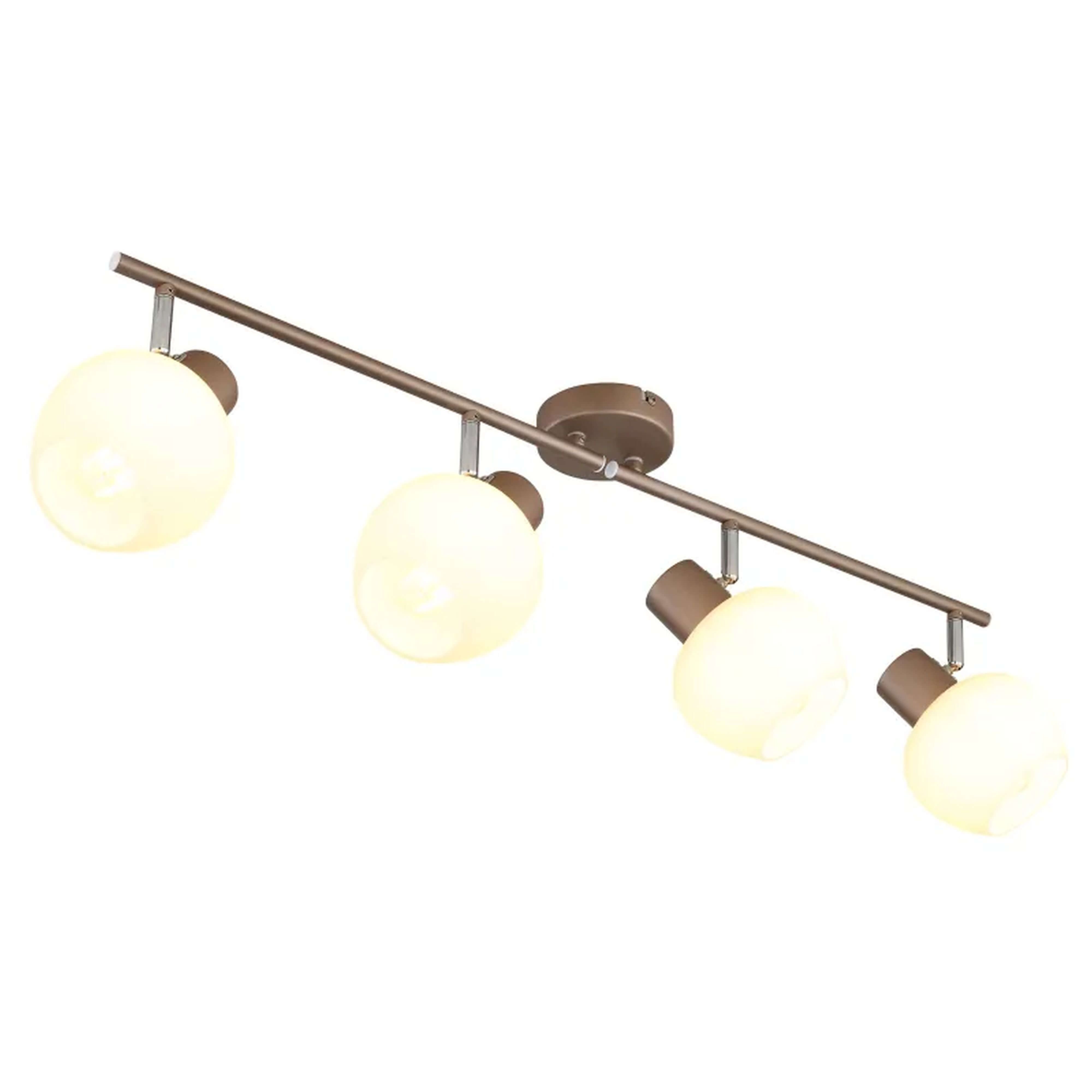 Globo Lighting Eileen mennyezeti lámpa 4x40 W fehér-barna 54662-4
