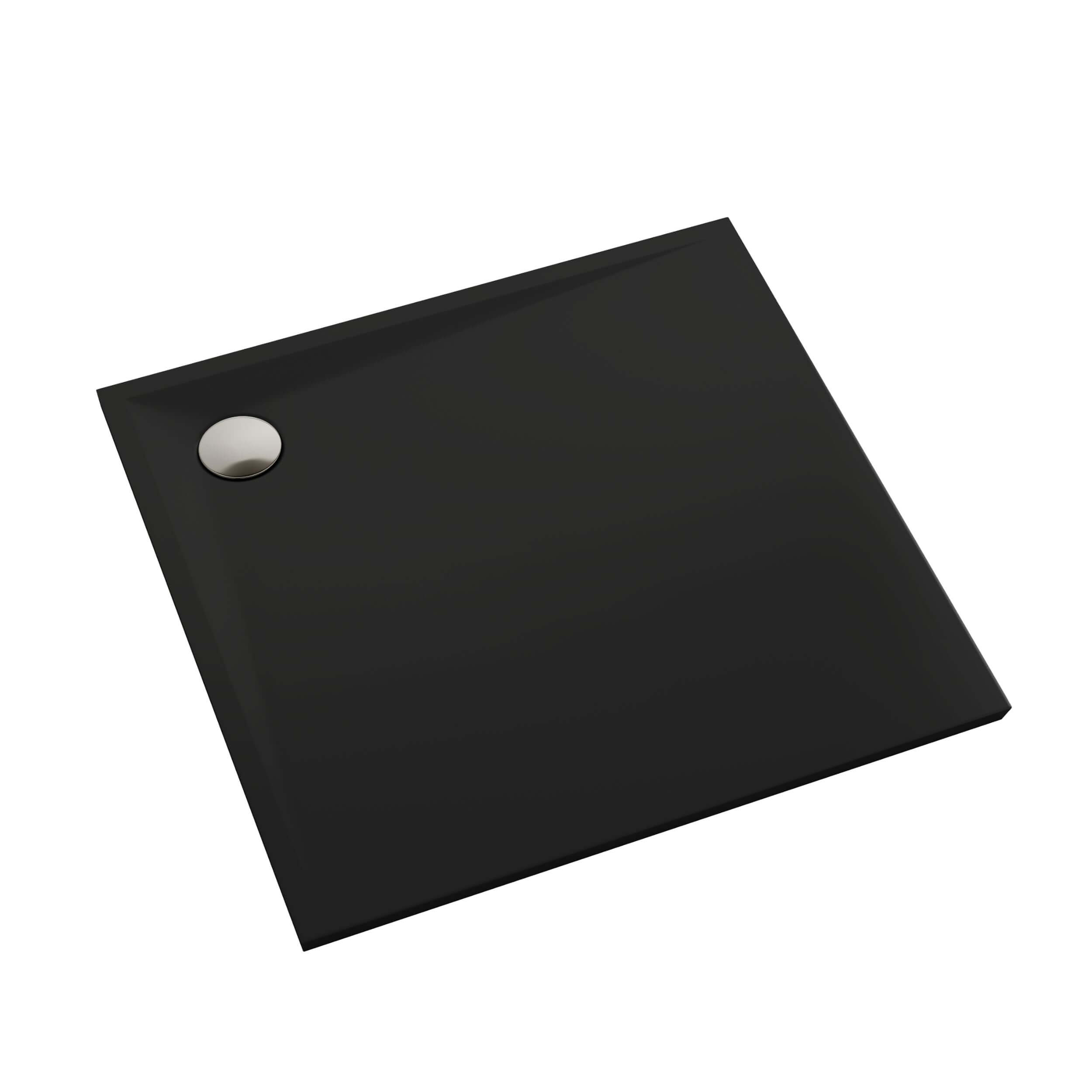 Schedpol Etrusco Black Mat négyzet alakú zuhanytálca 80x80 cm fekete 3.460/C/MG