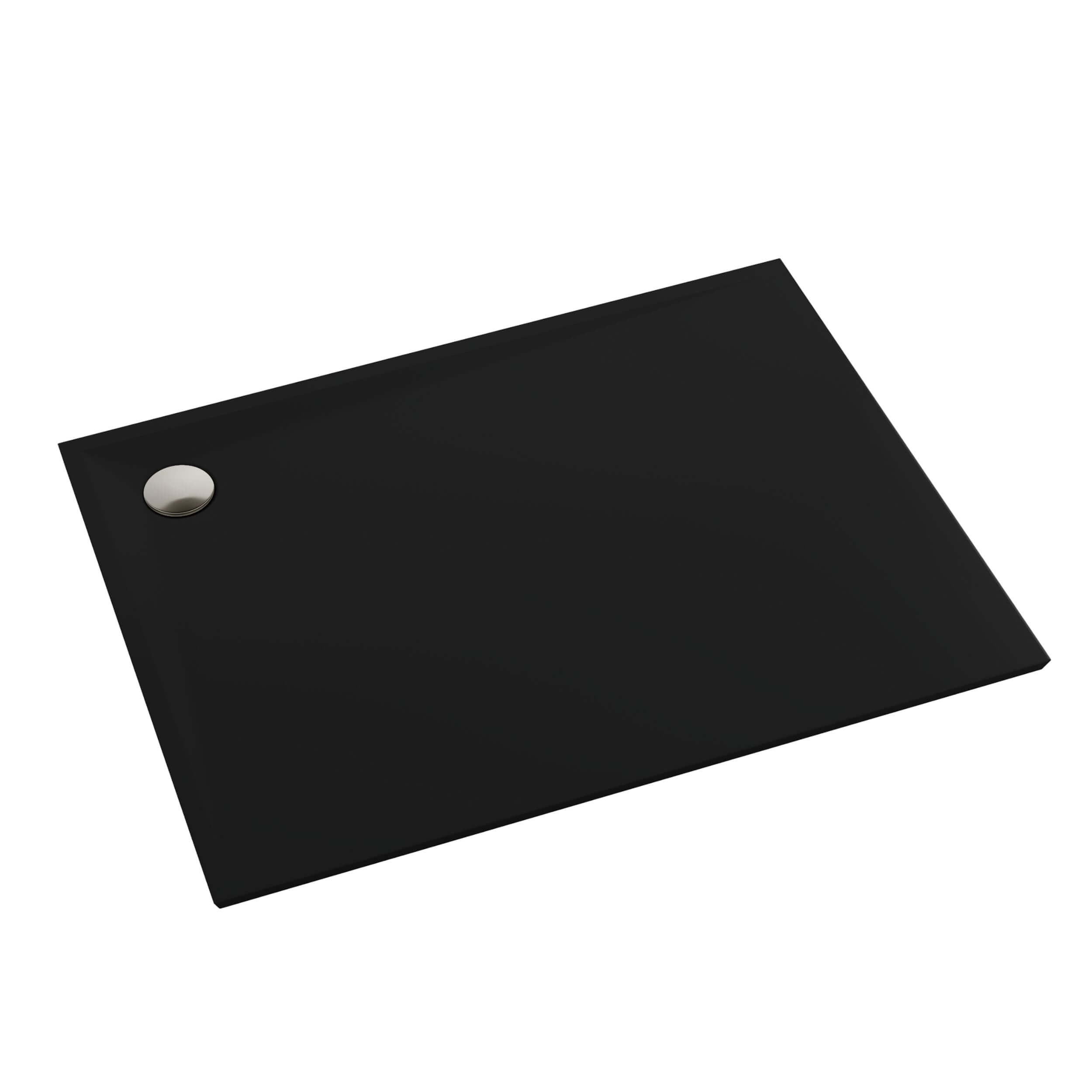 Schedpol Etrusco Black Mat téglalap alakú zuhanytálca 110x80 cm fekete 3.473/C/MG