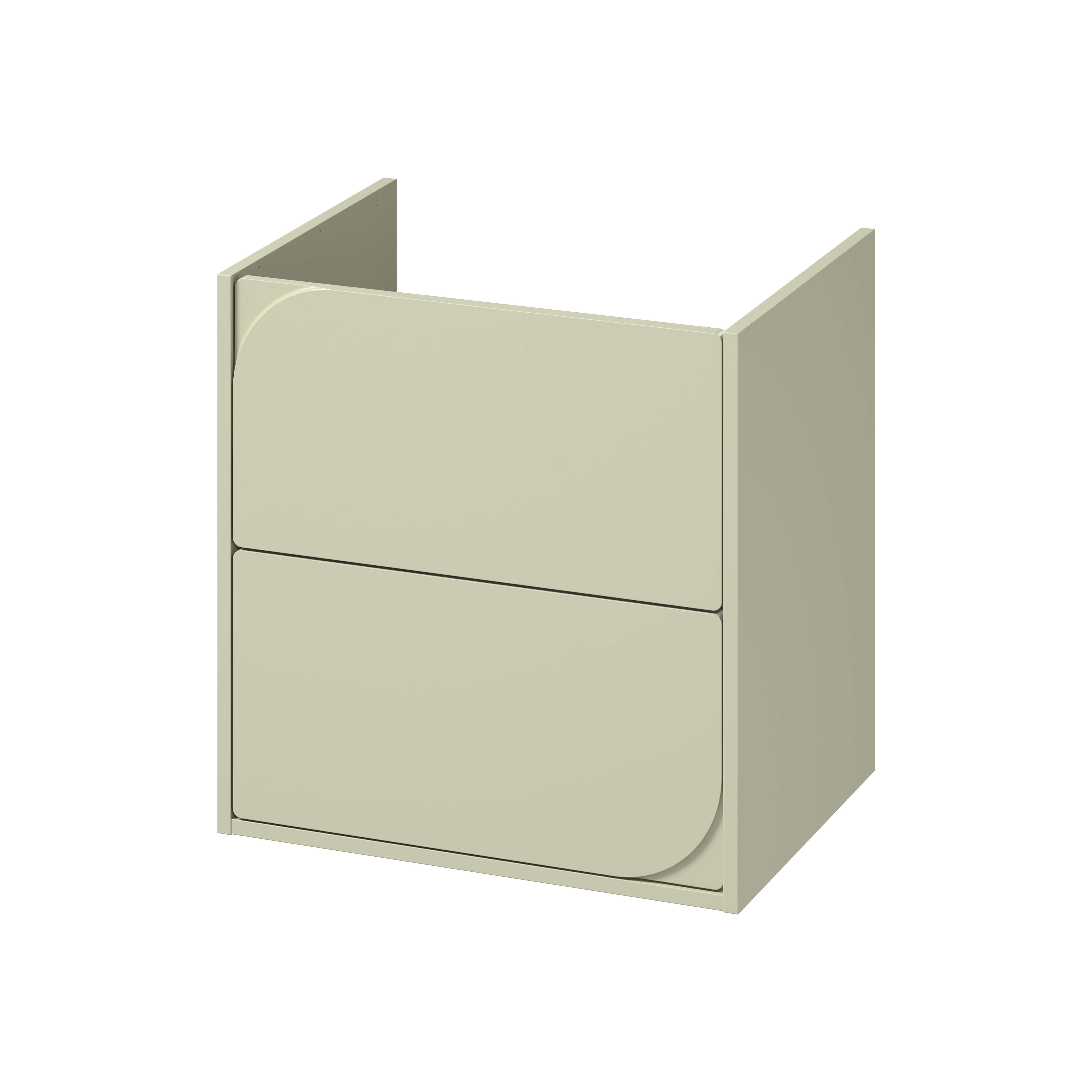 Cersanit Crea II szekrény 59.4x44.7x62.1 cm mosdókagyló alá akasztható zöld S1058-030