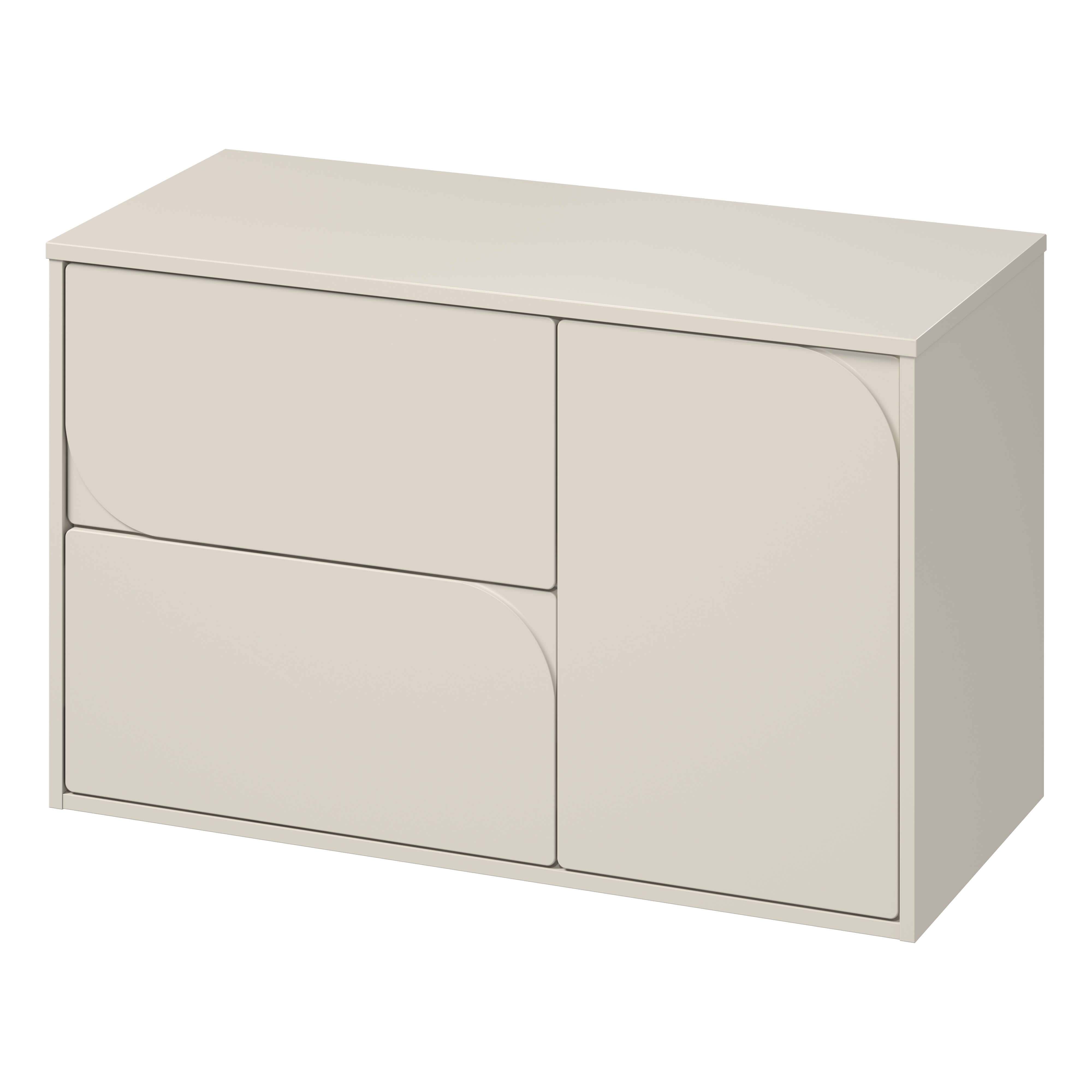 Cersanit Crea II szekrény 100x45x61.8 cm mosdókagyló alá akasztható bézs S1062–005