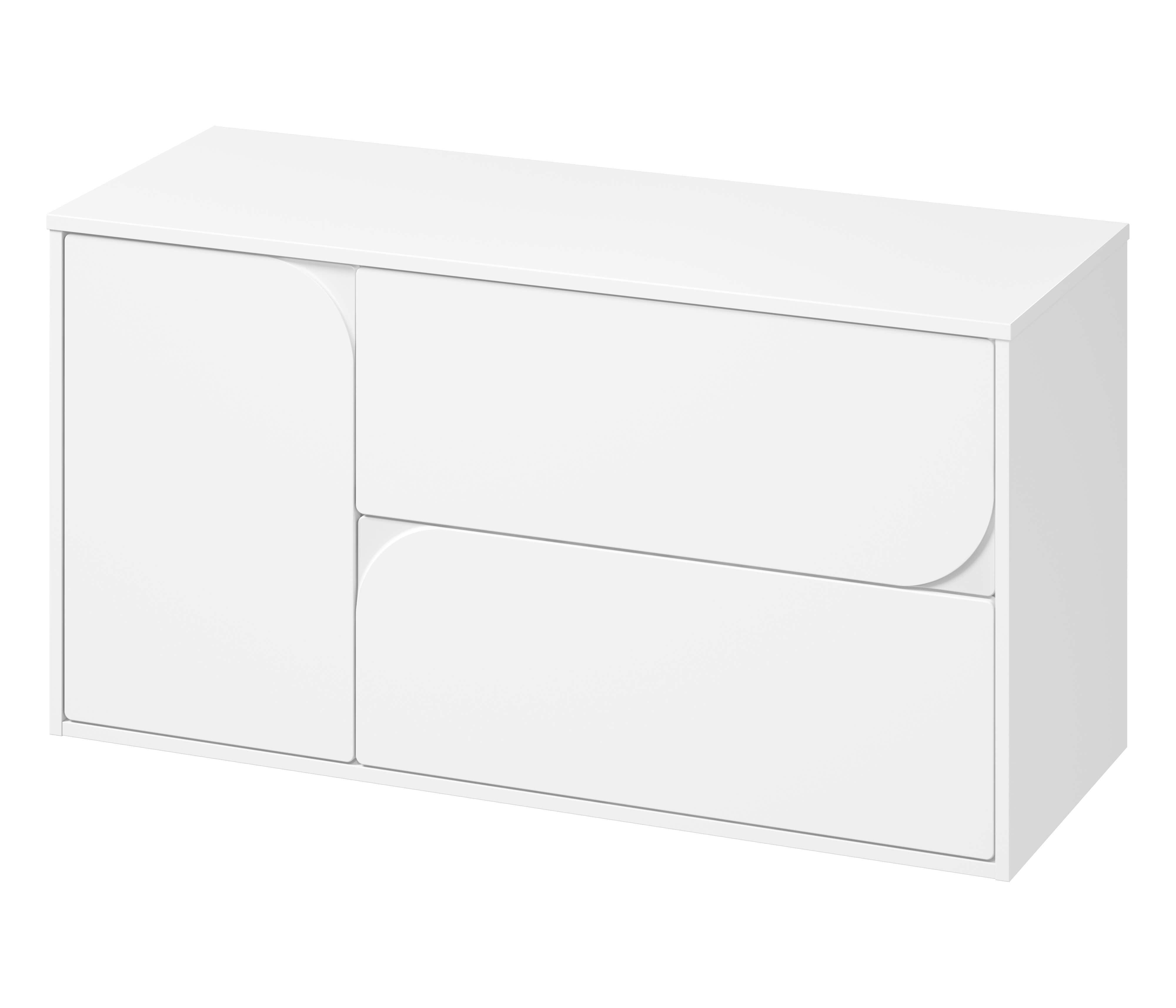 Cersanit Crea II szekrény 120x45x61.8 cm mosdókagyló alá akasztható fehér S1062–001