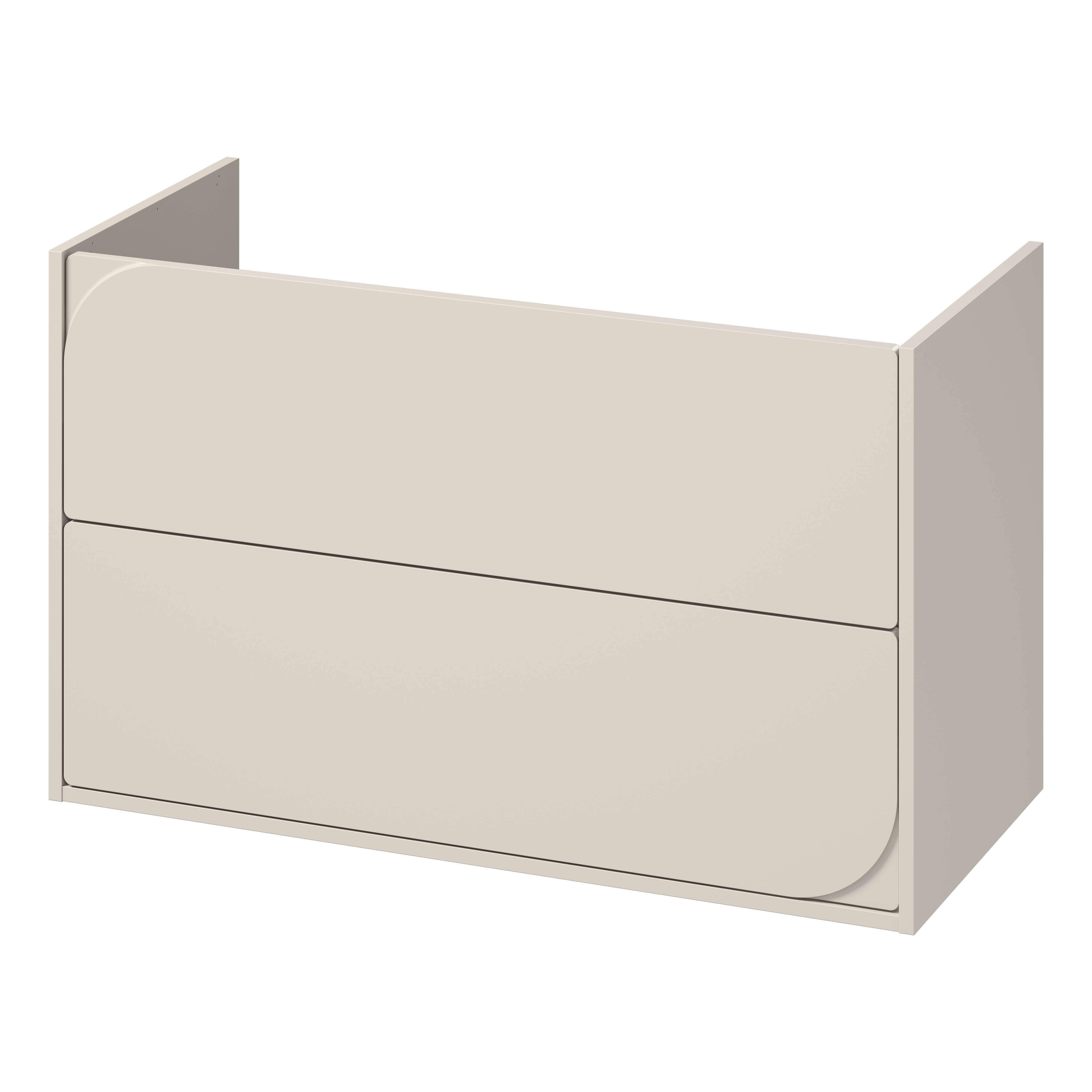 Cersanit Crea II szekrény 99.4x44.7x62.1 cm mosdókagyló alá akasztható bézs S1058–027