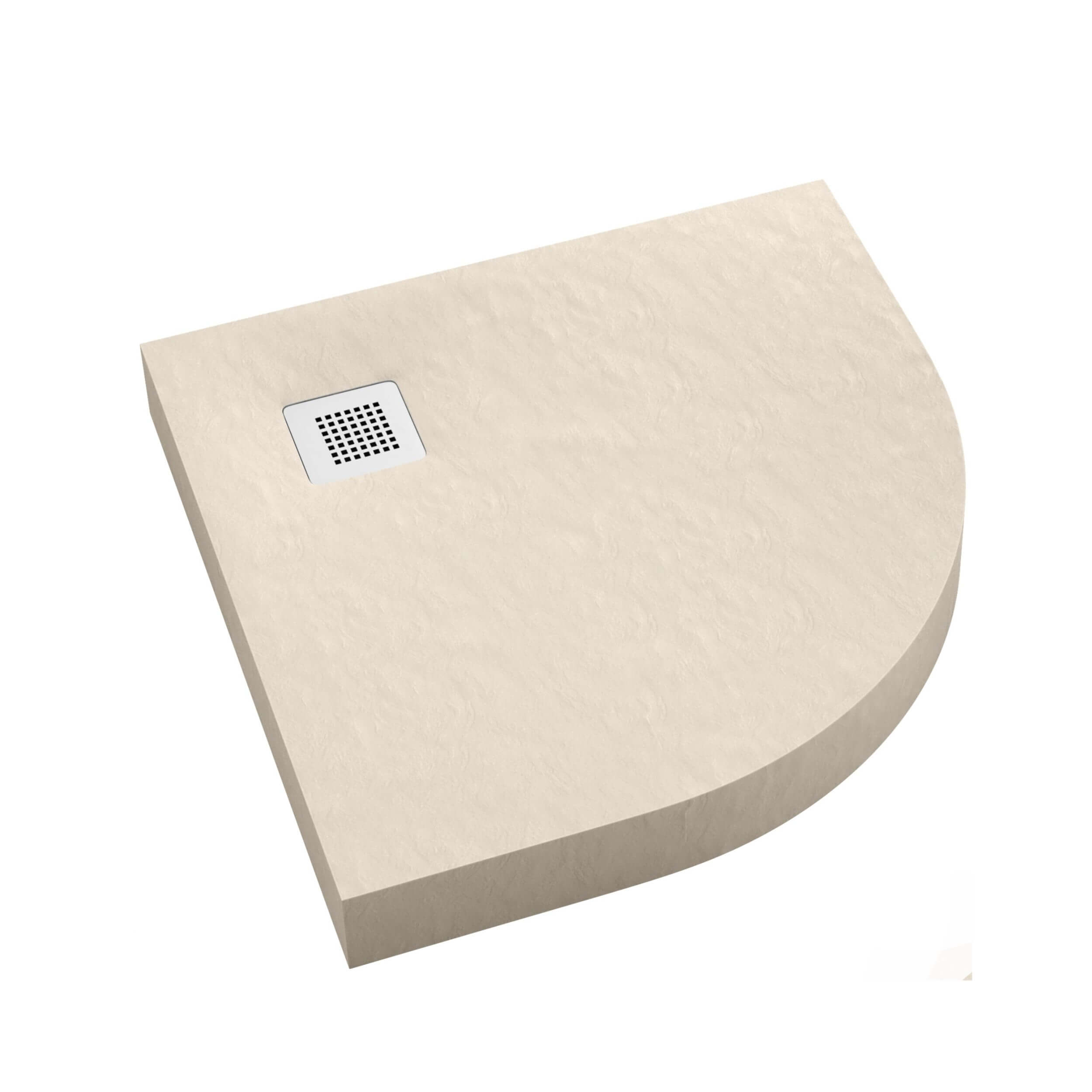 Schedpol New Horizons Cashmere Stone félkör alakú zuhanytálca 90x90 cm bézs 3.3304/PK/ST-M2