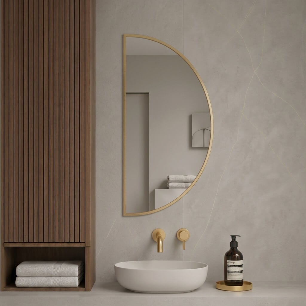 Baltica Design Aluma tükör 50x100 cm arany 5904107933726