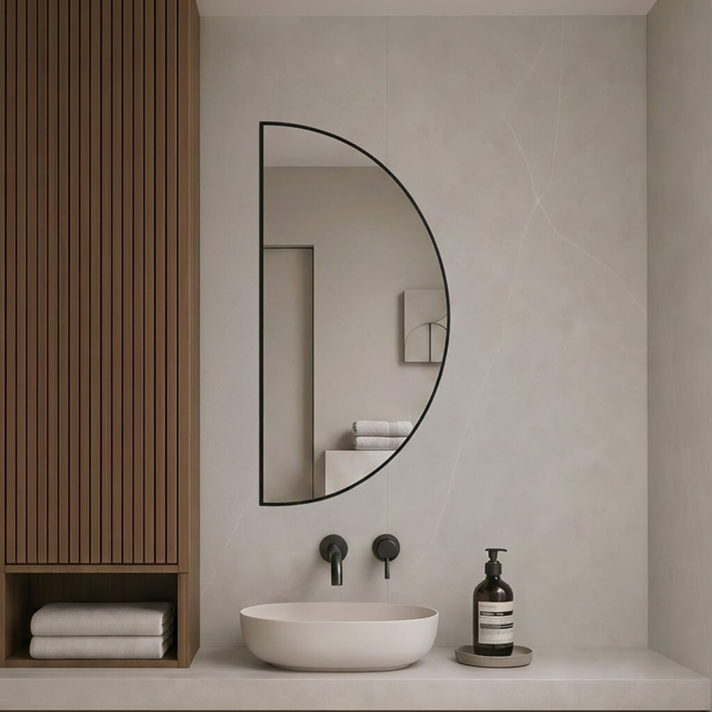 Baltica Design Aluma tükör 40x80 cm fekete 5904107933696