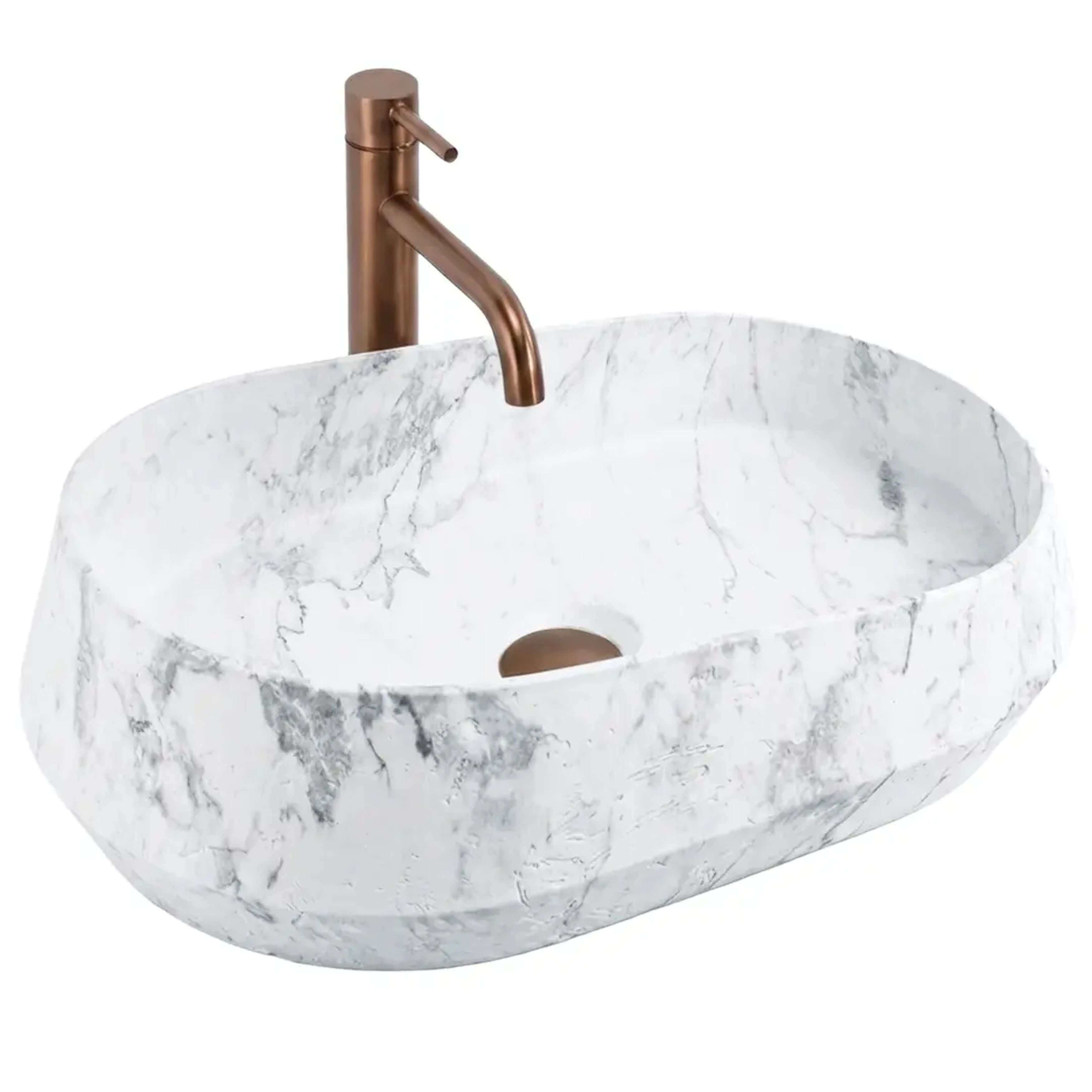 Rea Dune mosdótál 59x38 cm mosdótálak szürke/kő matt REA-U3538
