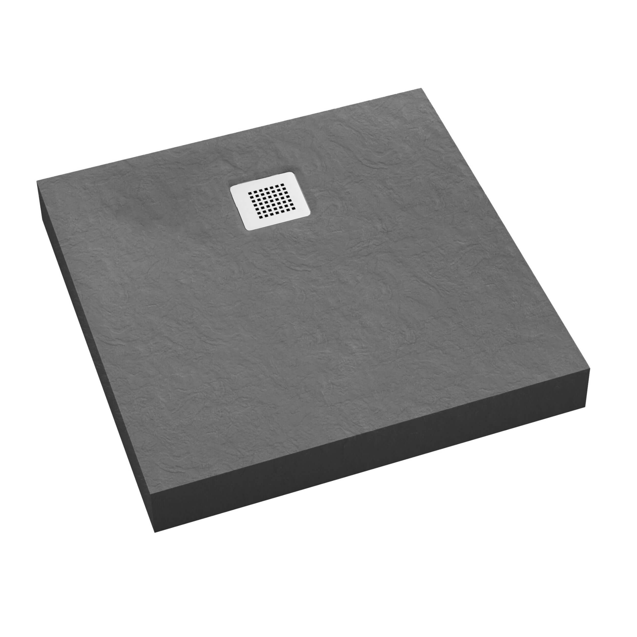 Schedpol New Horizons Grey Stone négyzet alakú zuhanytálca 90x90 cm szürke 3.3401/S/ST-M2