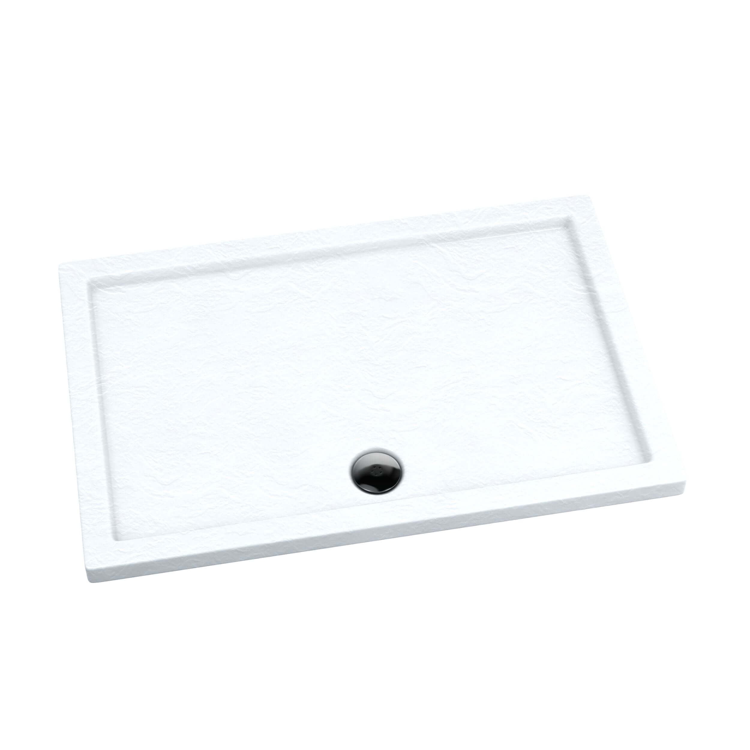 Schedpol Caspar White Stone téglalap alakú zuhanytálca 100x90 cm fehér 3.268/B/ST