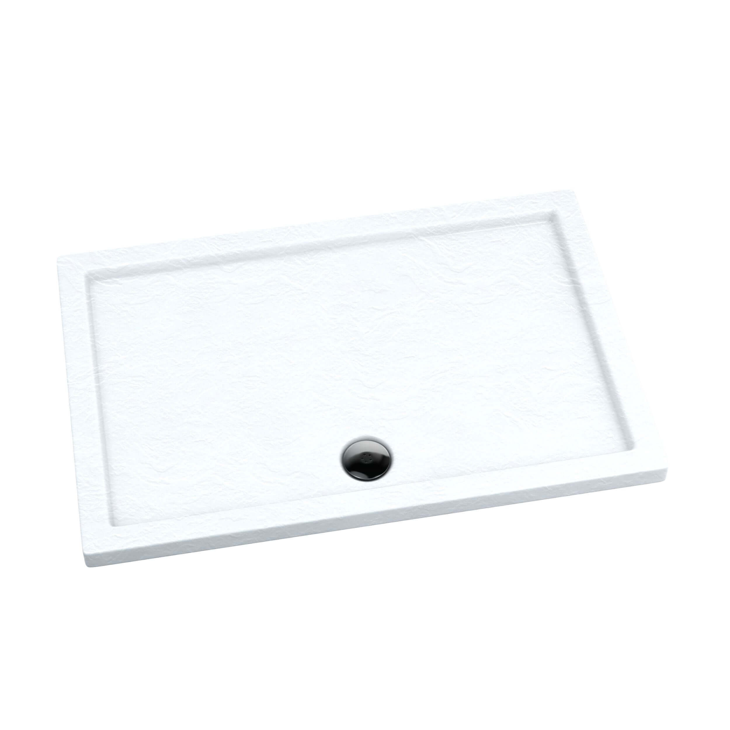 Schedpol Caspar White Stone téglalap alakú zuhanytálca 160x90 cm fehér 3.248/B/ST