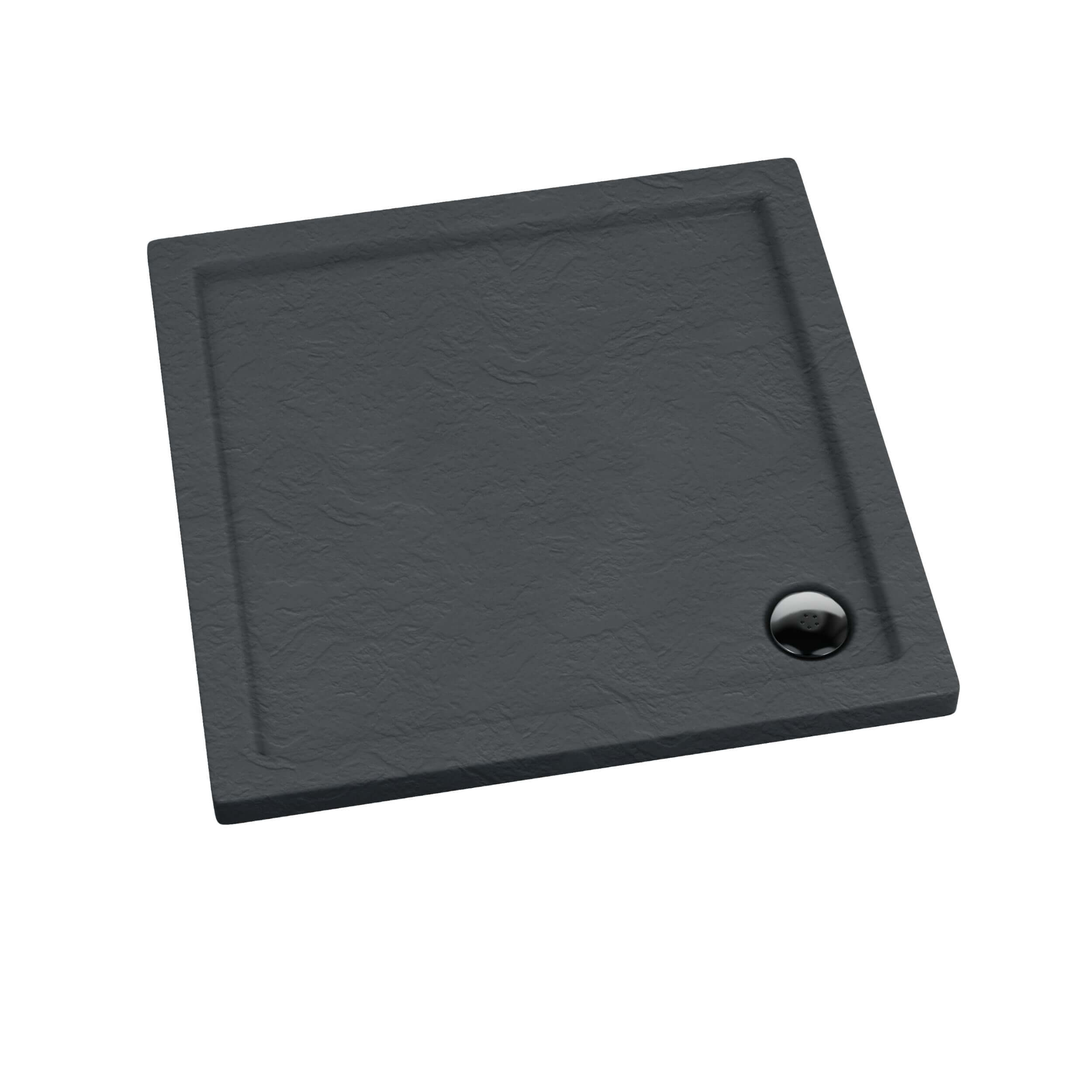 Schedpol Caspar Grey Stone négyzet alakú zuhanytálca 90x90 cm szürke 3.261/S/ST