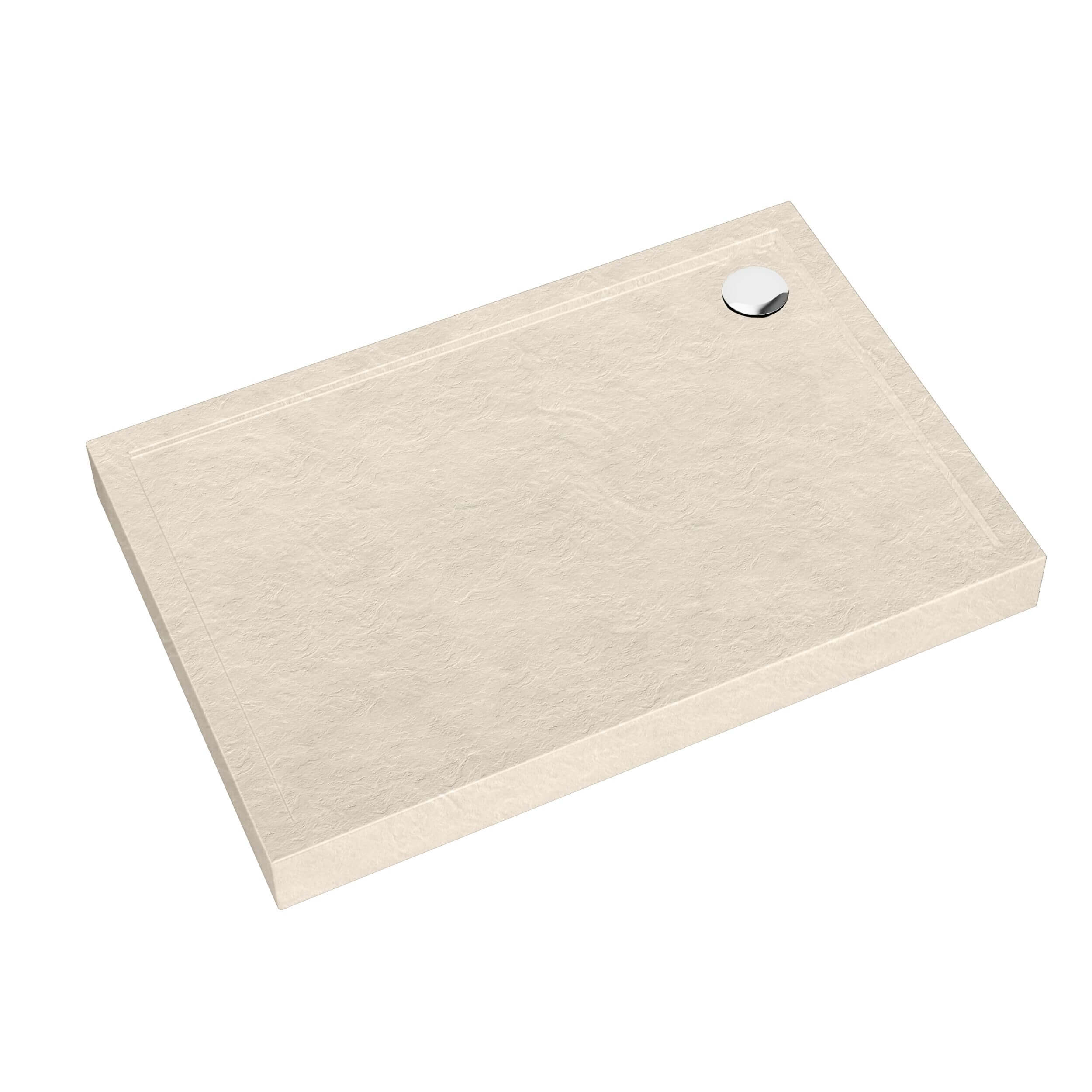 Schedpol Caspar New Cashmere Stone téglalap alakú zuhanytálca 100x90 cm bézs 3.2345/PK/ST