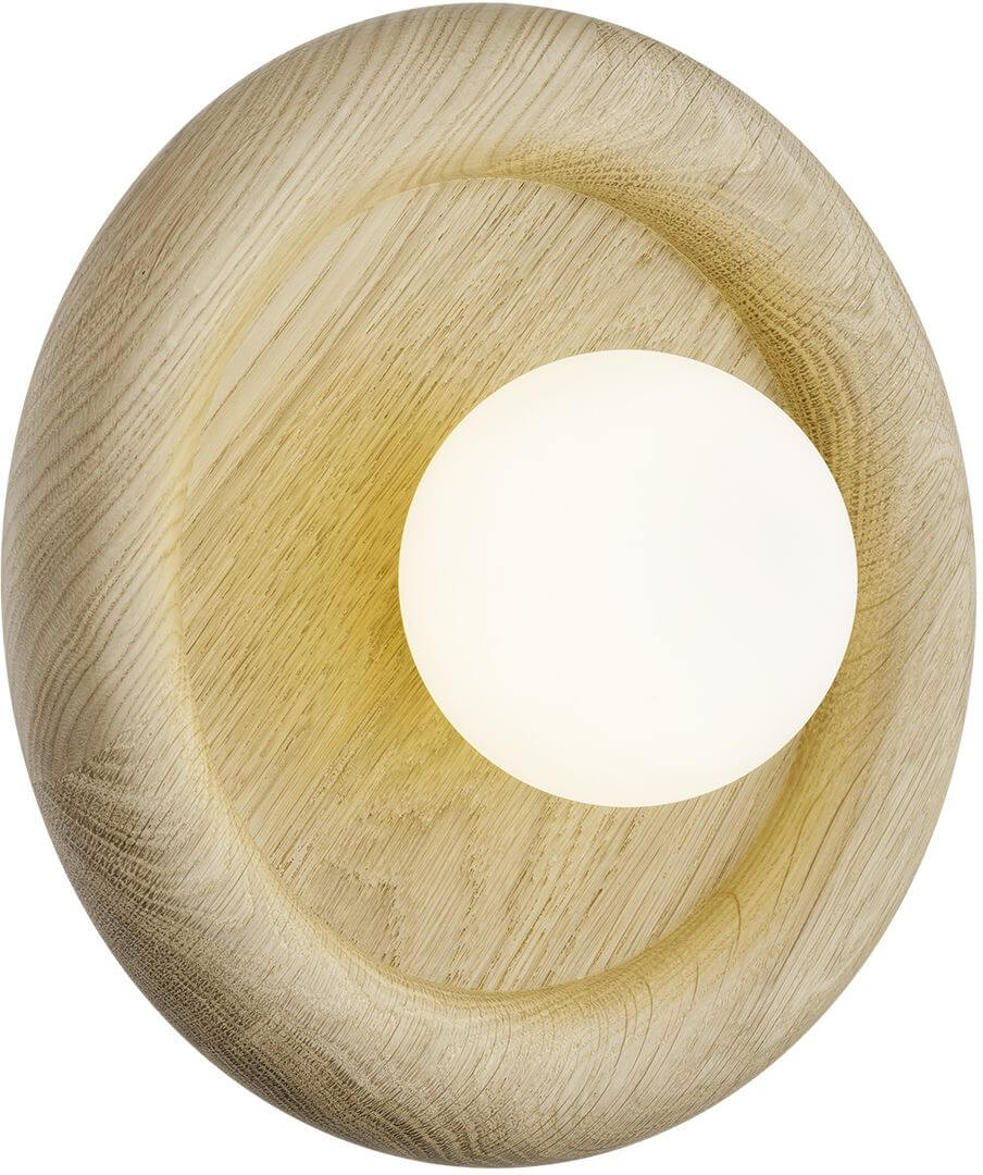 Argon Rondo oldalfali lámpa 1x6 W fehér-fa 8970