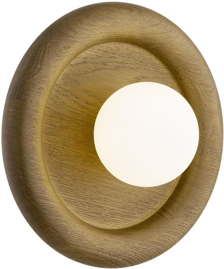 Argon Rondo oldalfali lámpa 1x6 W fehér-fa 8971
