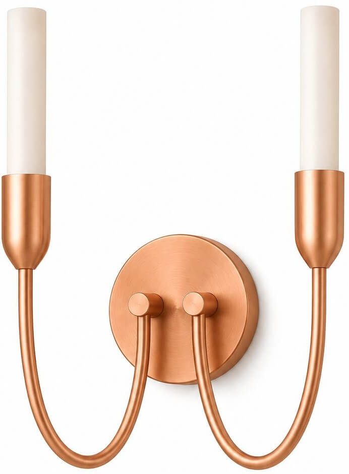 Argon Augustine oldalfali lámpa 2x6 W fehér-réz 7303