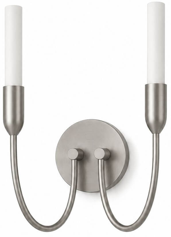 Argon Augustine oldalfali lámpa 2x6 W fehér-nikkel 7306