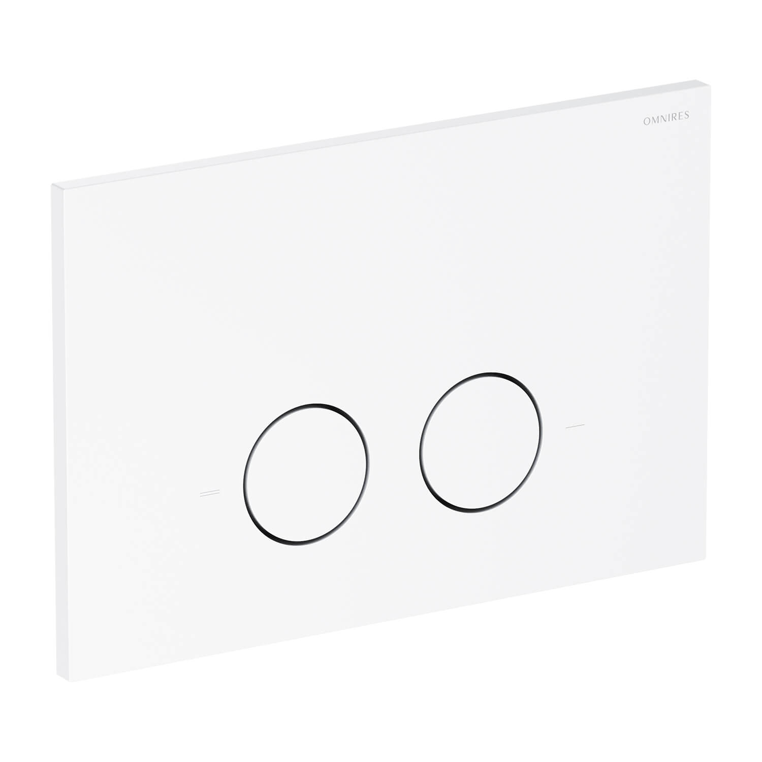Omnires Steel-R45 öblítő gomb WC-hez fehér ST45PS1WM
