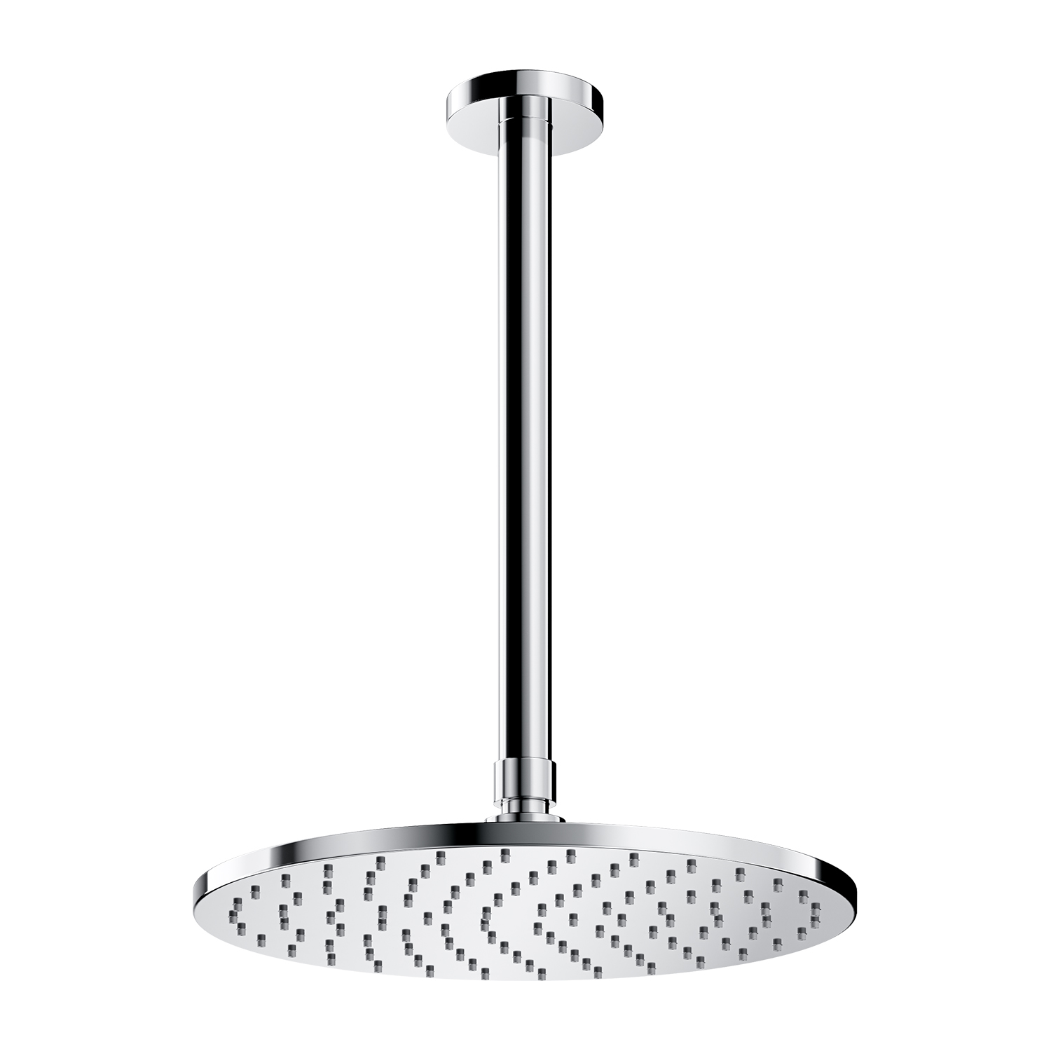 Omnires SlimLine fejzuhany karral 25x25 cm kerek króm WSSET1CR