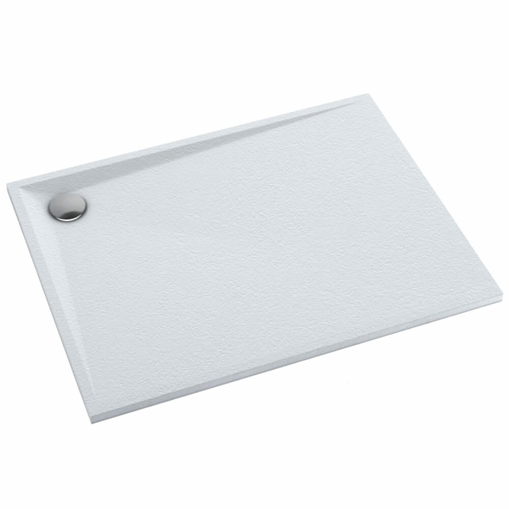 Schedline Libra Grooved White Stone téglalap alakú zuhanytálca 120x80 cm fehér 3SP.L1P-80120/B/GR