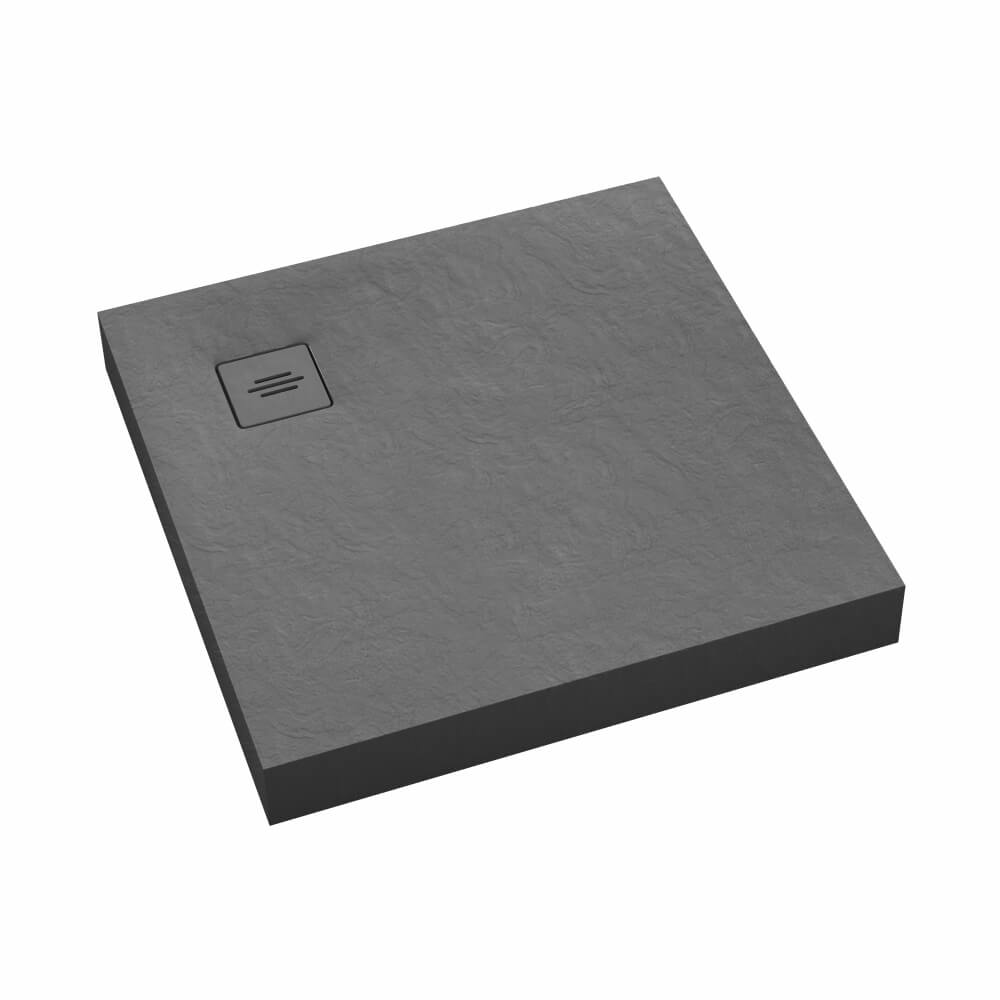 Schedline NonLimits Grey Stone négyzet alakú zuhanytálca 100x100 cm szürke 3ST.N1K-100100/S/ST-M1/S/ST